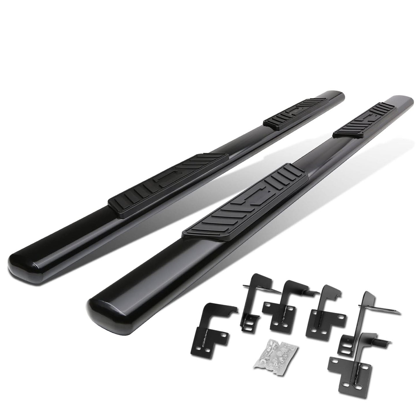 2019-2020 Dodge Ram 1500 Quad Cab 5 Inch Oval Nerf Bars Black