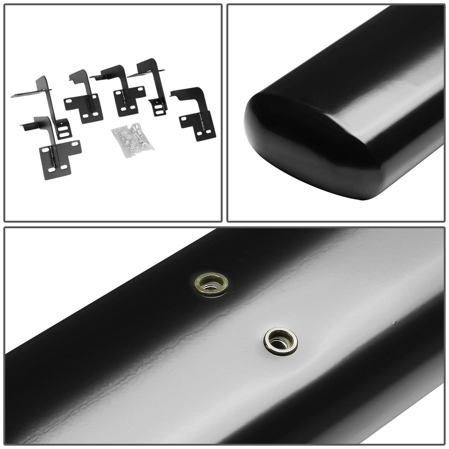 2019-2020 Dodge Ram 1500 Quad Cab 5 Inch Oval Nerf Bars Black