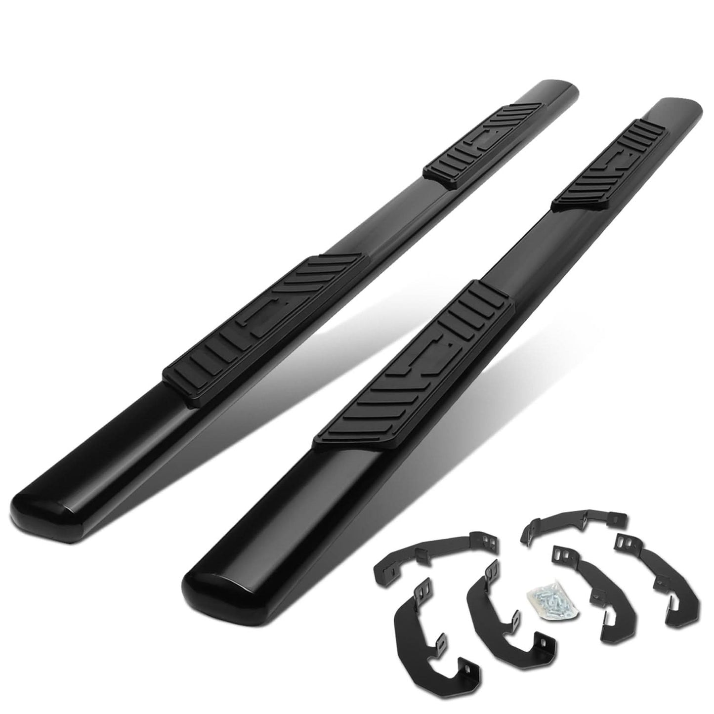2019-2020 Chevrolet Silverado Extended Cab 5" Oval Nerf Bars - Black