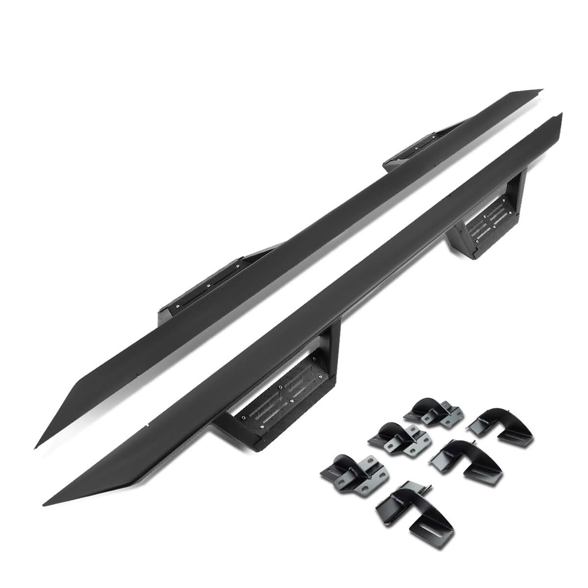 2015-2017 Ford F150 Extended Cab Step Down Nerf Bars - Black