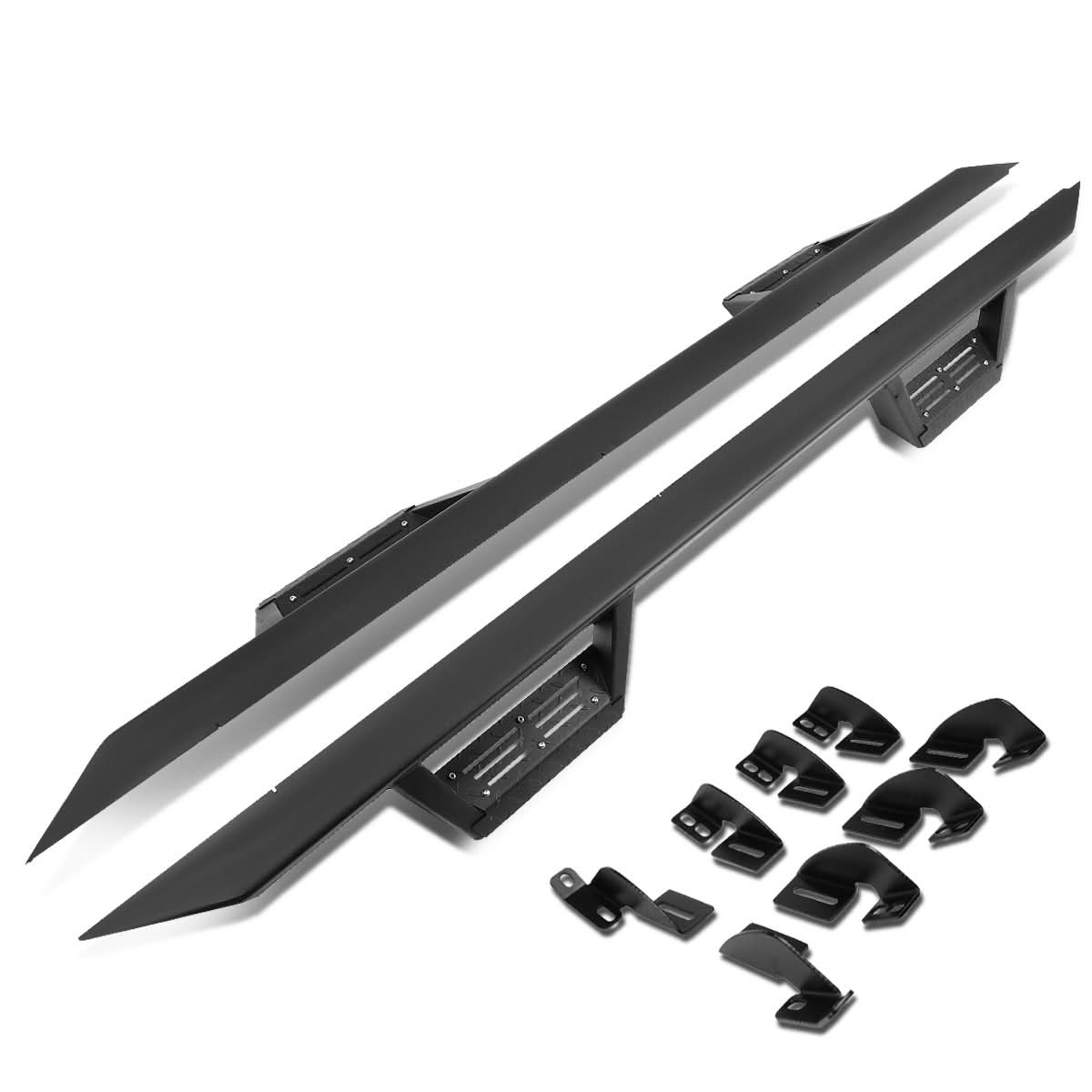 2007-2016 Toyota Tundra Extended Cab Step Down Running Boards Black
