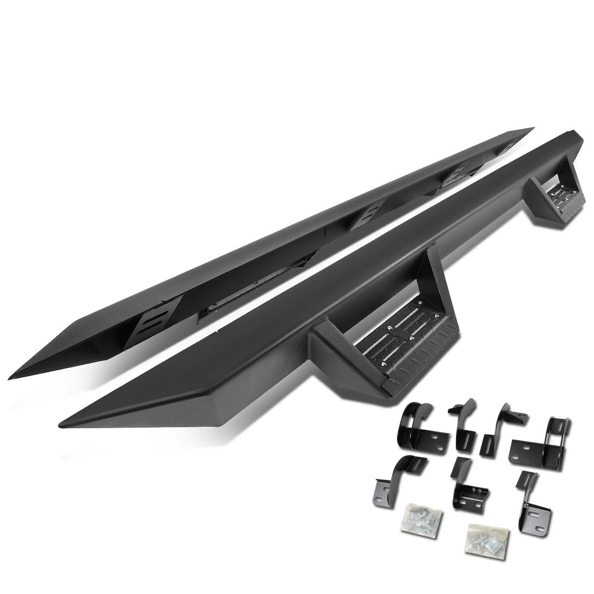 2009-2017 Dodge Ram 1500 Step Down Nerf Bar Step Bar Crew Cab Black