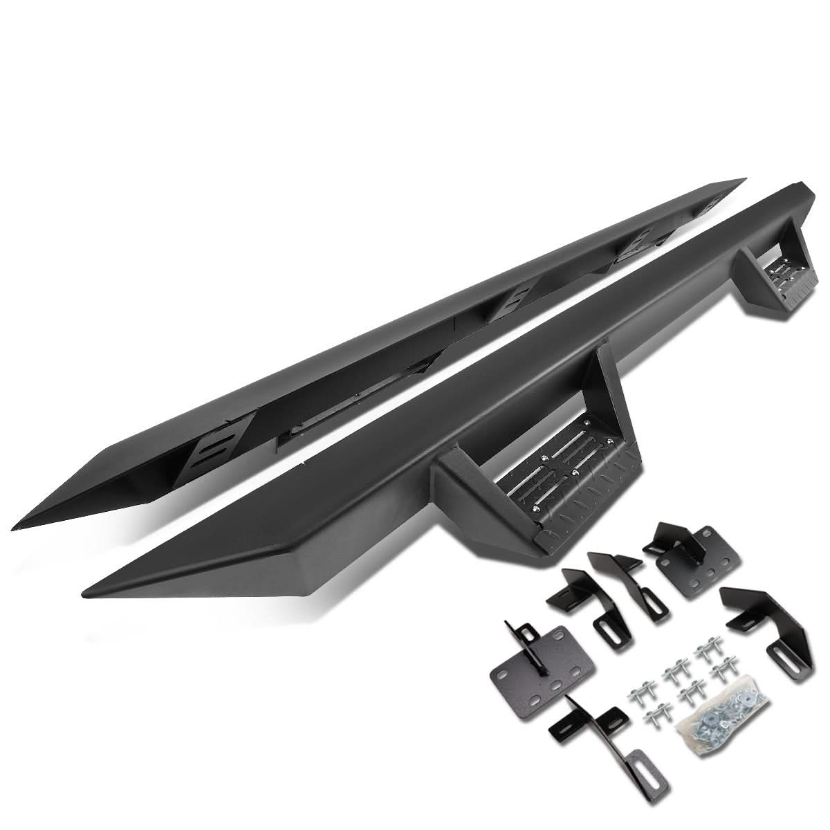 2019 Dodge Ram 1500 Crew Cab Step Down Nerf Bars - Black