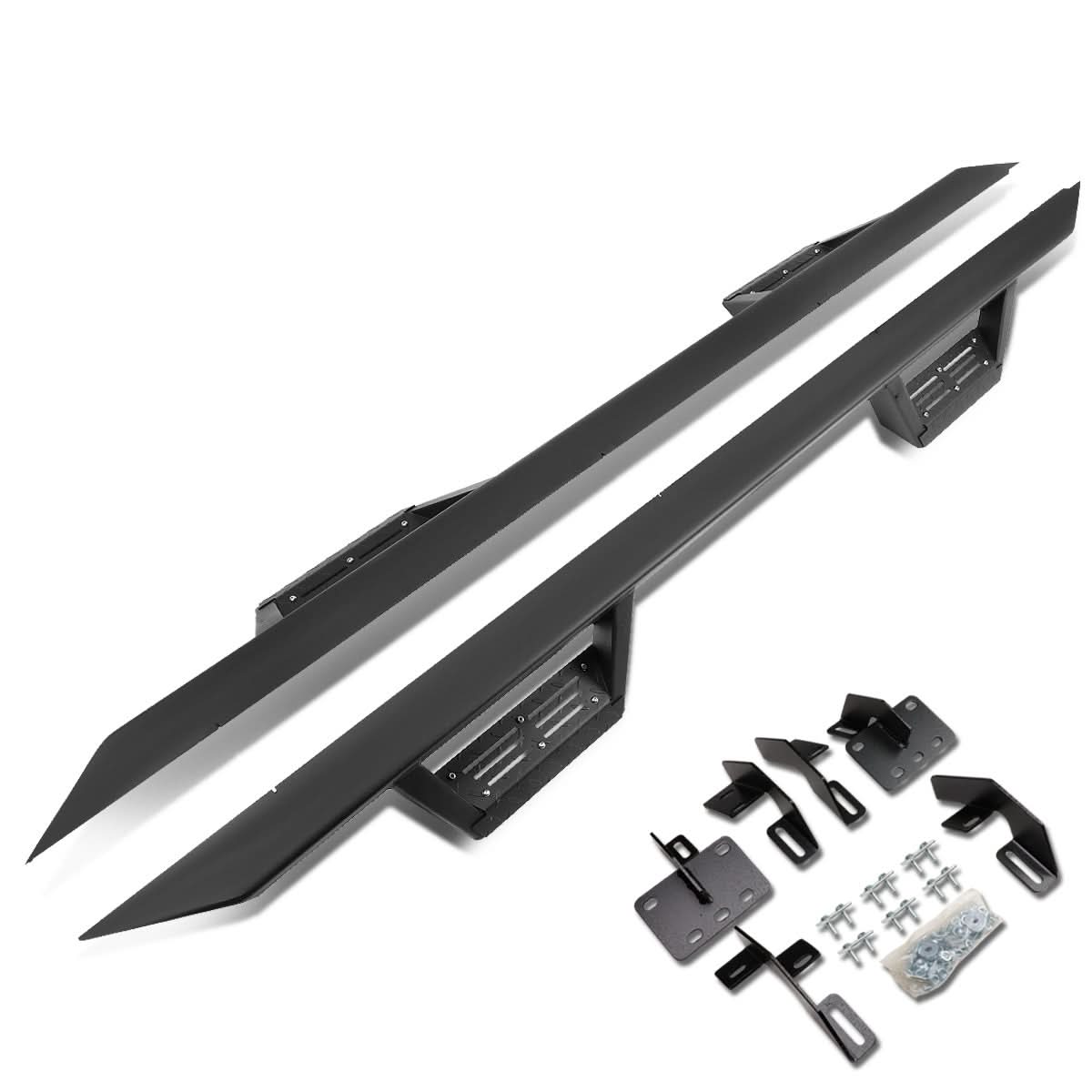 2019 Dodge Ram 1500 Crew Cab Step Down Nerf Bars - Black