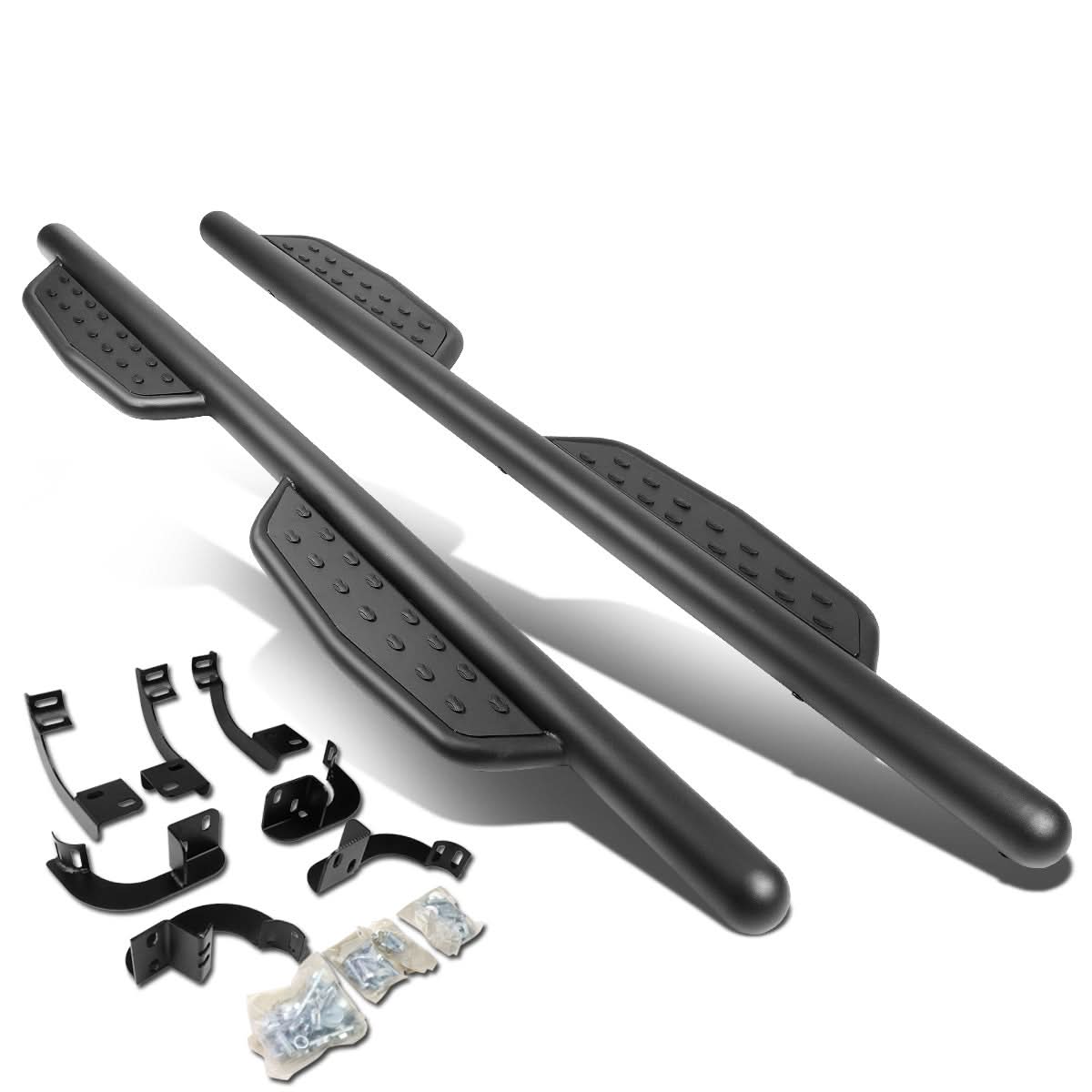 09-20 Dodge Ram 3" Round Extended Nerf Bar Step Bar - Matte Black