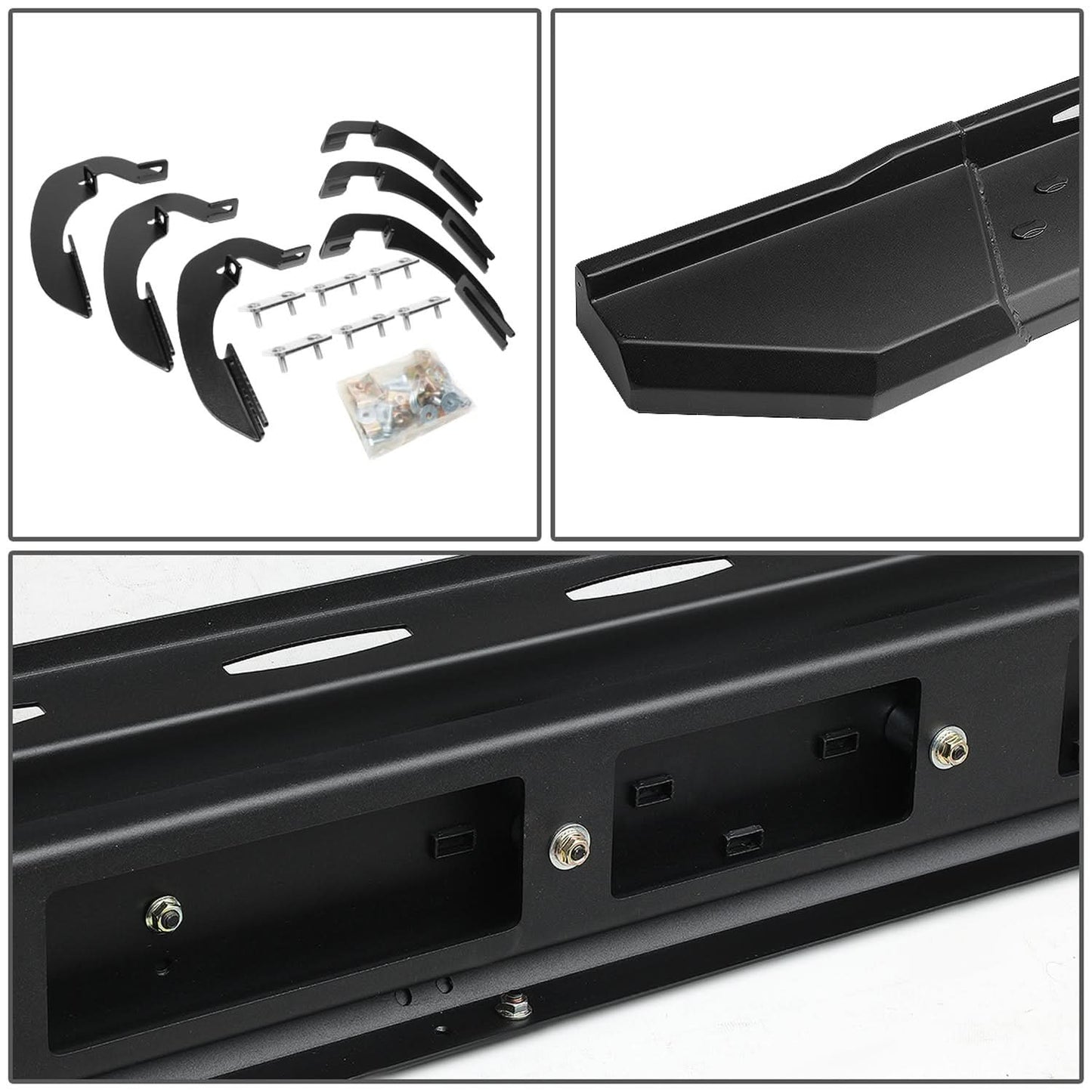 07-17 Chevy Silverado GMC Sierra 5.5" Straight Nerf Step Bar Black