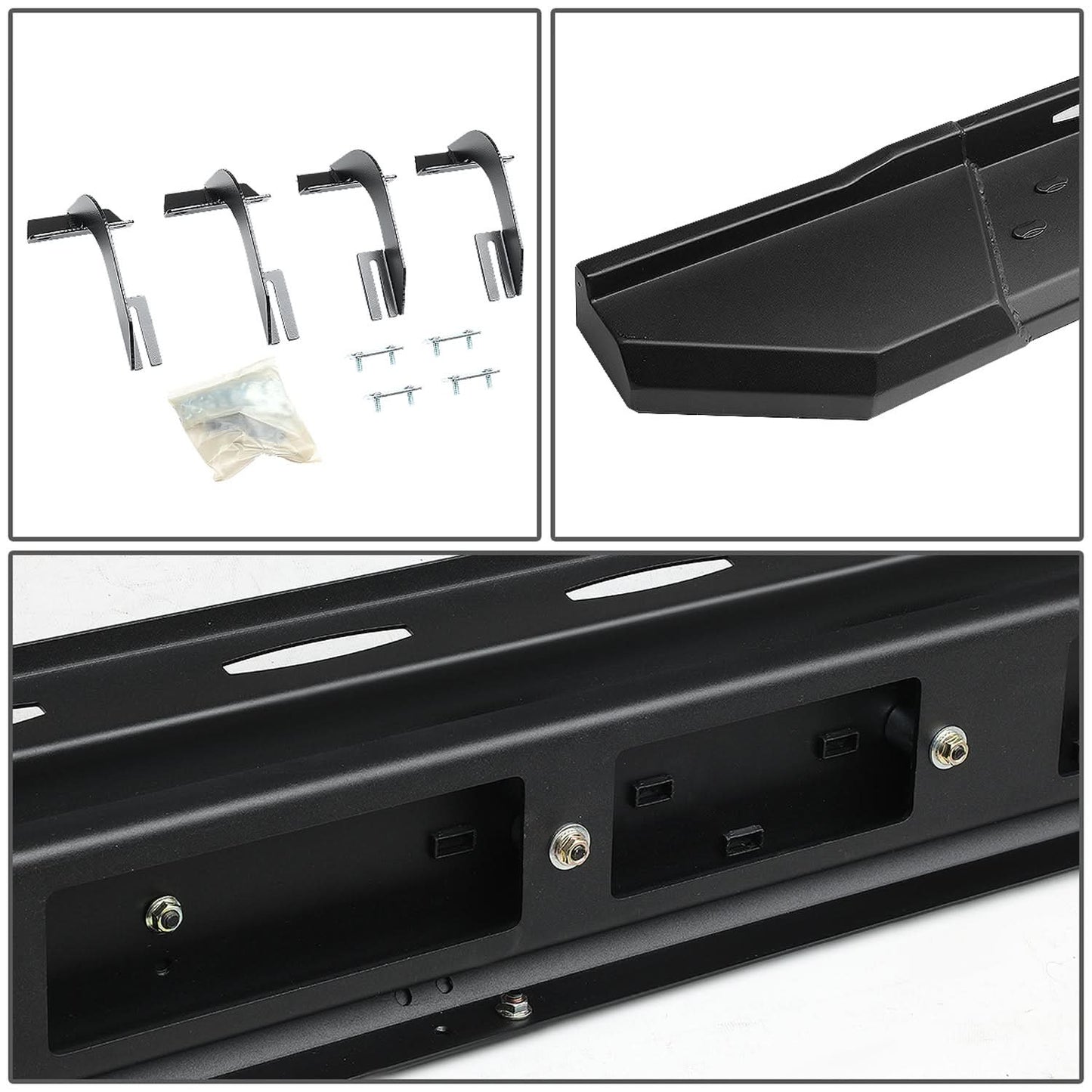 2015-2017 Ford F-150 Extended Cab 5.5" Straight Nerf Bars Black
