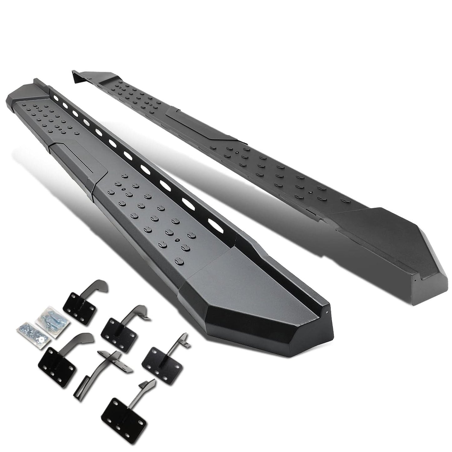 2019 RAM 1500 Crew Cab 5.5" Straight Nerf Bars with Brackets Black