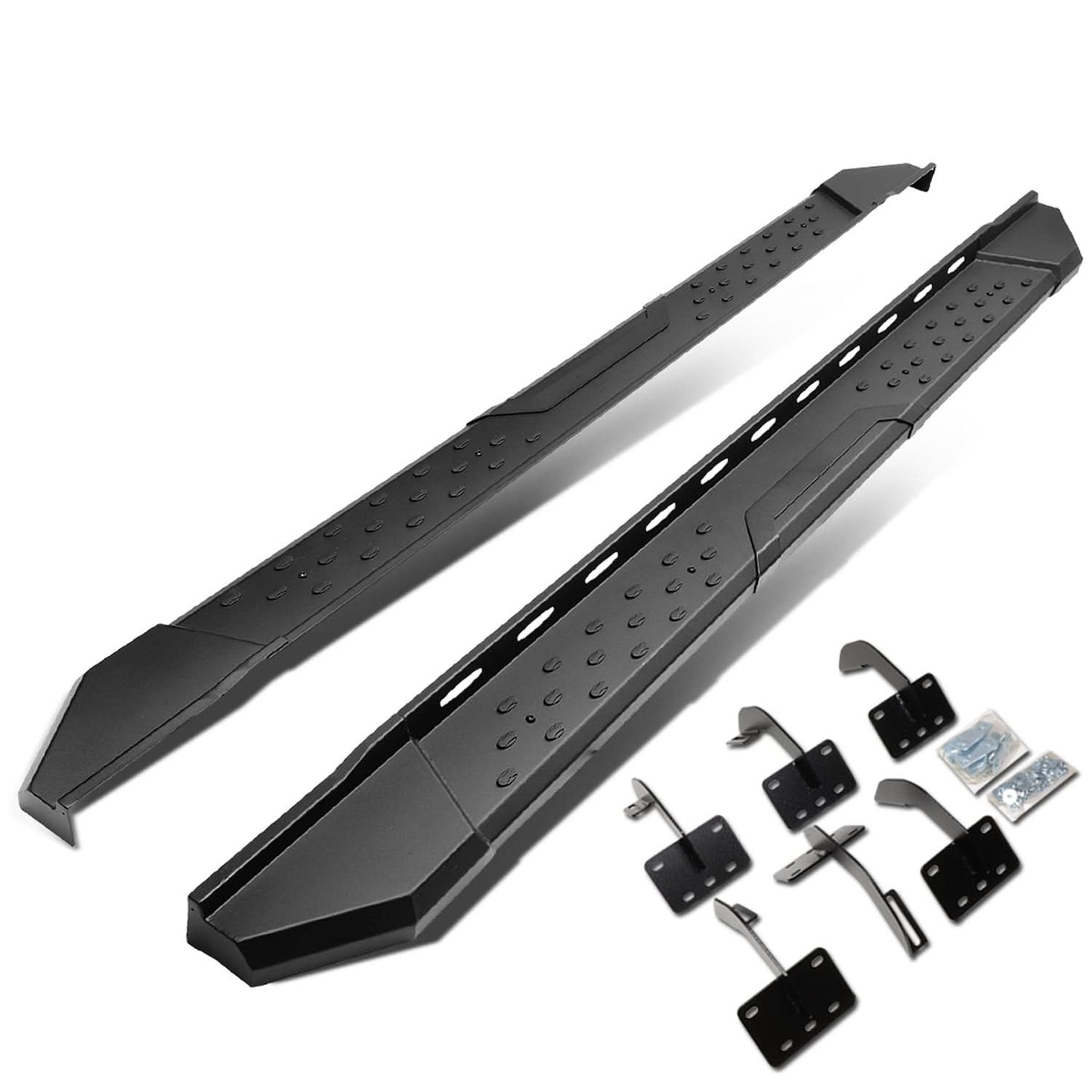 2019 RAM 1500 Crew Cab 5.5" Straight Nerf Bars with Brackets Black