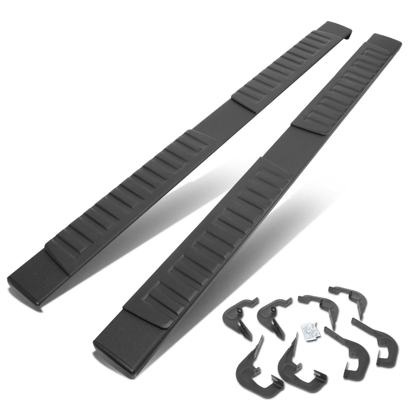07-19 Chevrolet Silverado GMC Sierra 6" Straight Nerf Bars - Black