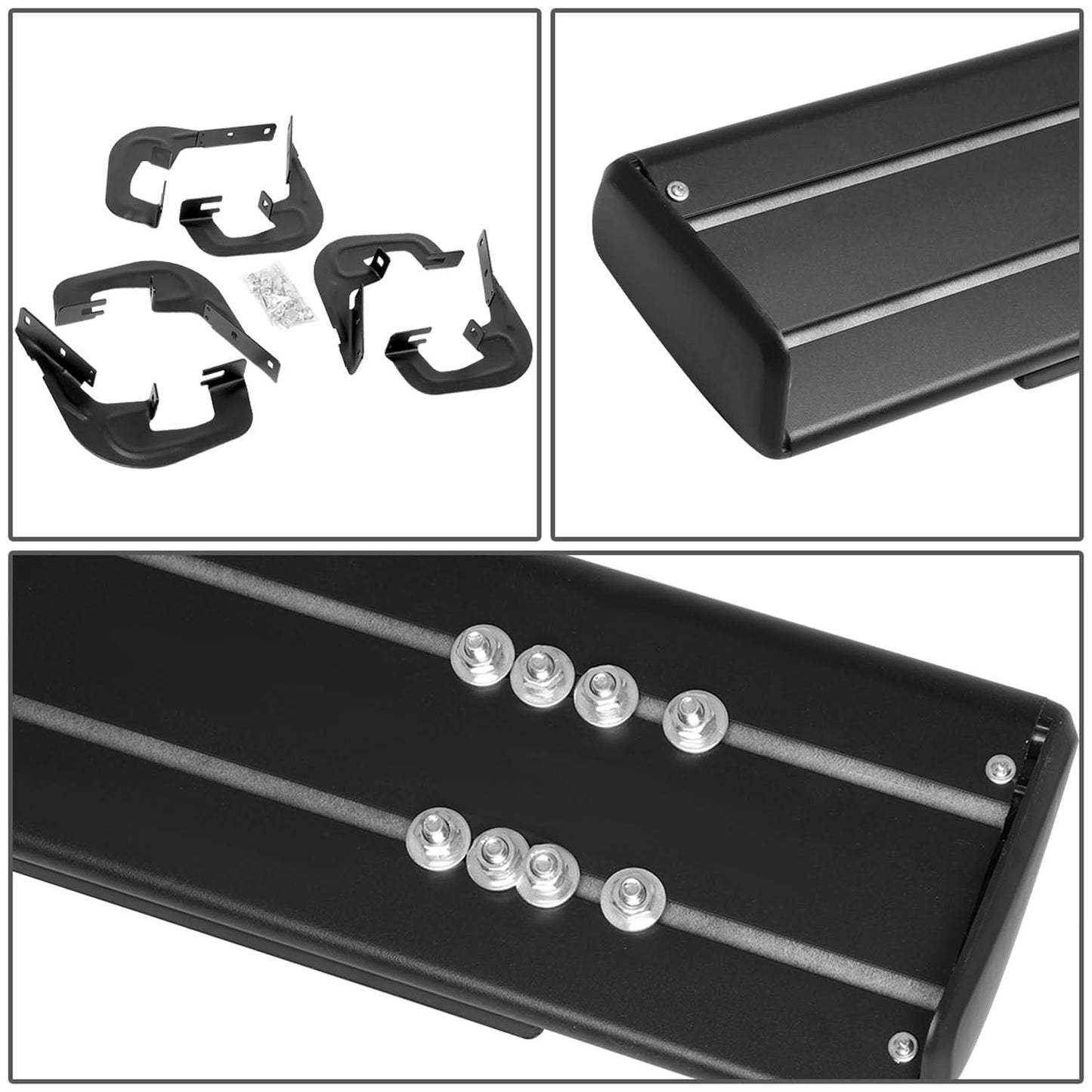07-19 Chevrolet Silverado GMC Sierra 6" Straight Nerf Bars Aluminum