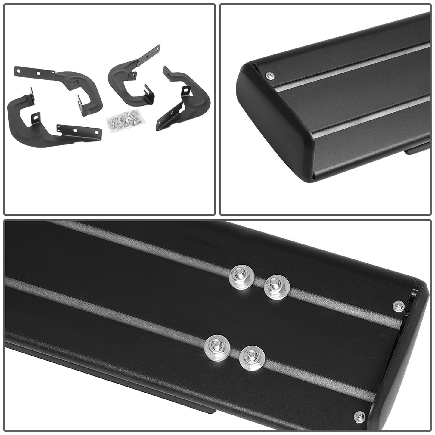 07-19 Chevrolet Silverado GMC Sierra 6" Straight Nerf Bars Aluminum