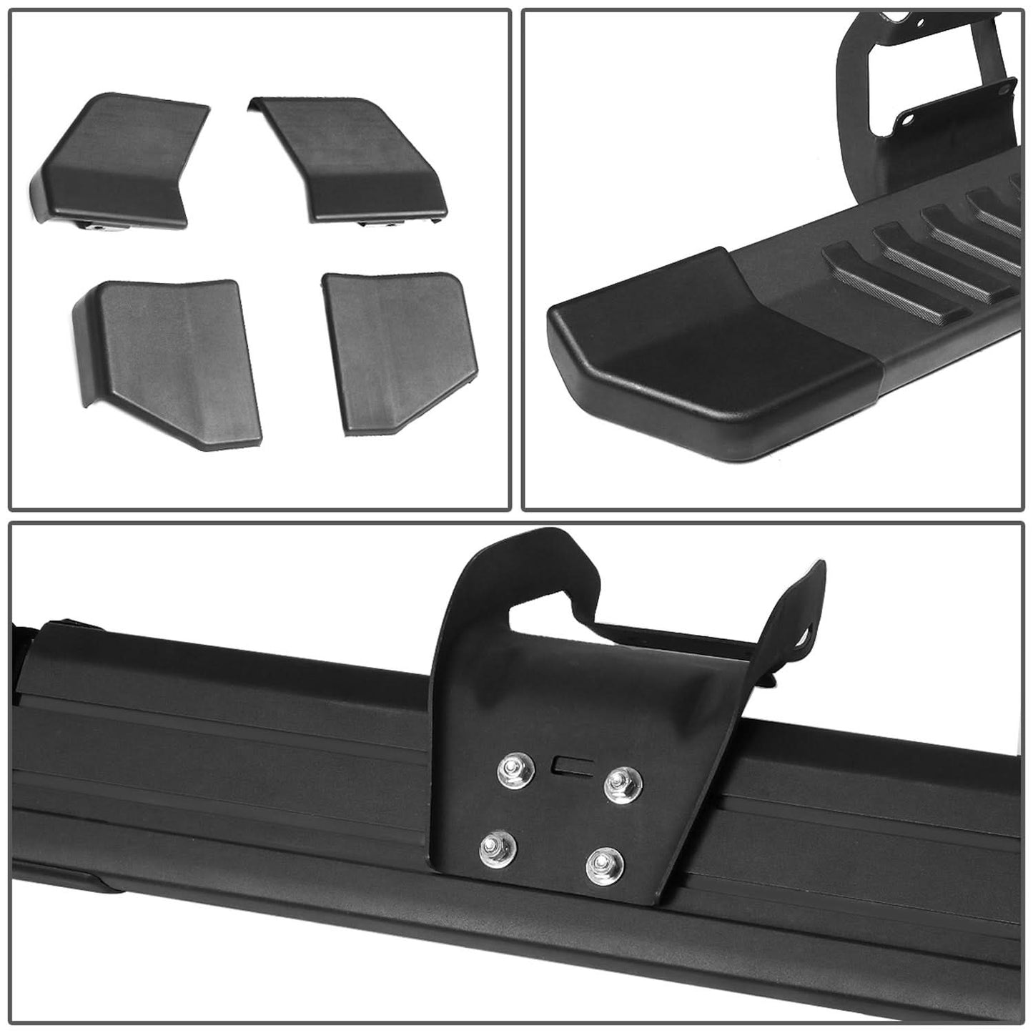 2015-2018 Ford F-150 Crew Cab 6" Oval Nerf Bar Step Bar - Black