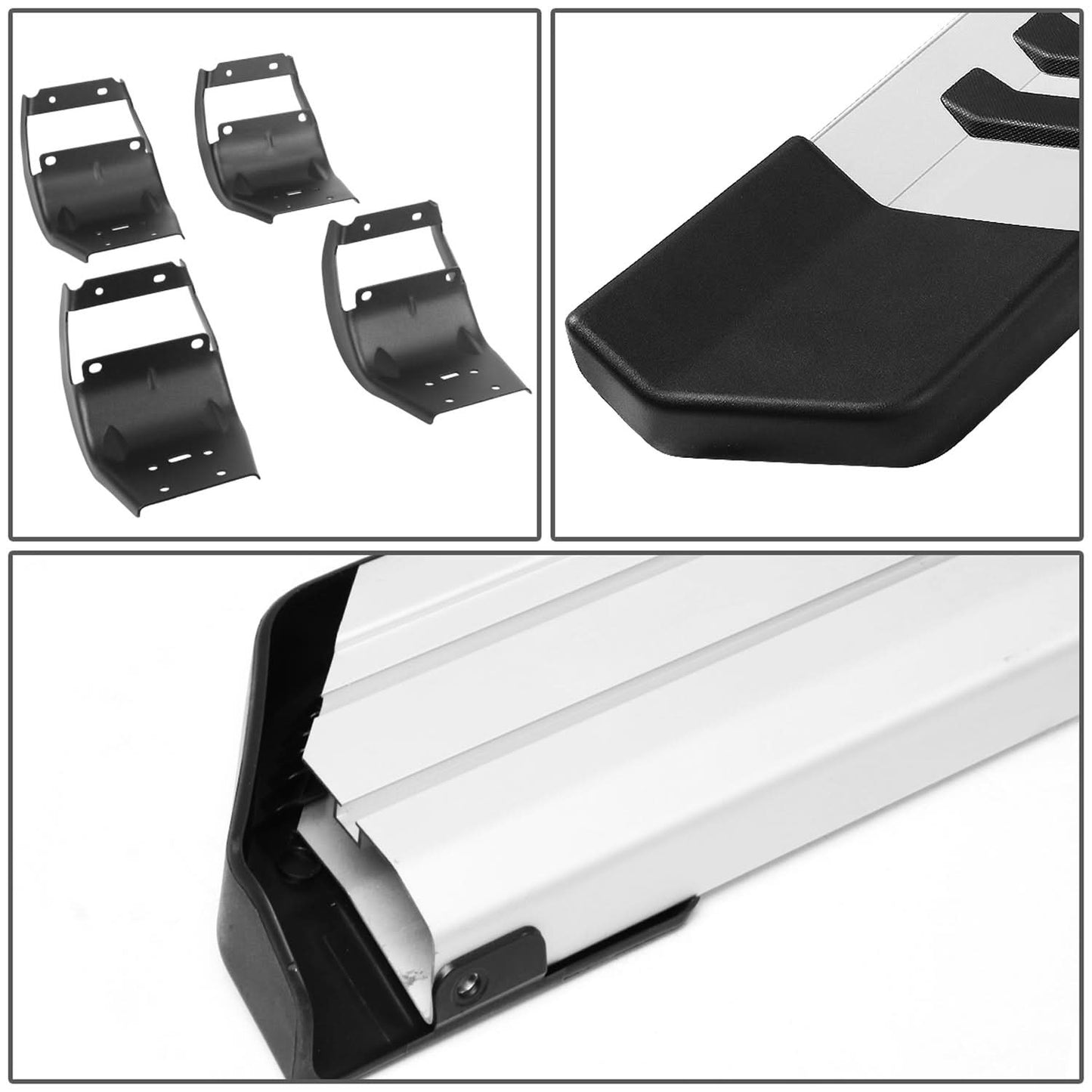 2015-2018 Ford F-150 Crew Cab 6" Oval Nerf Bars - Aluminum
