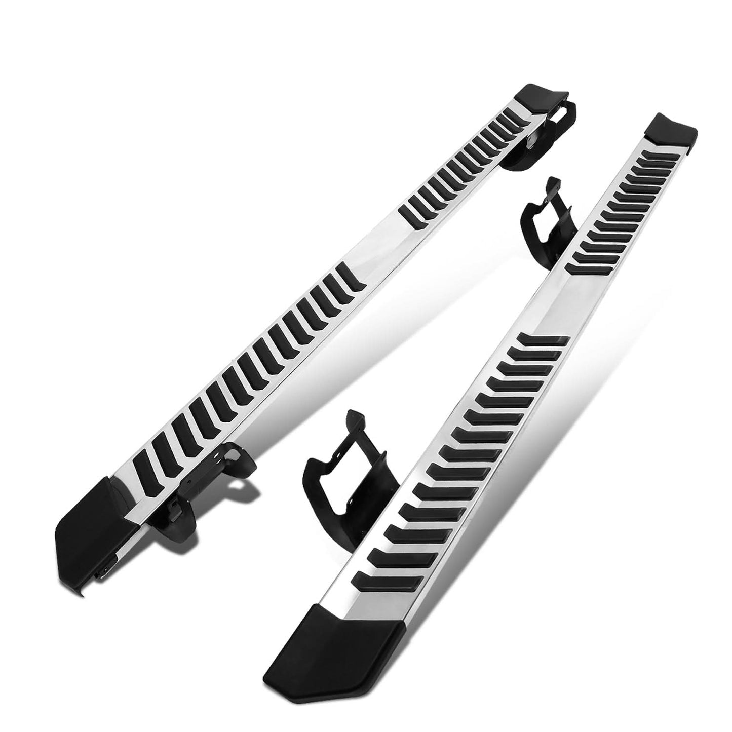 15-20 Ford F-150 / 17-20 F-250 F-350 6" Flat Board Nerf Step Bar Silver