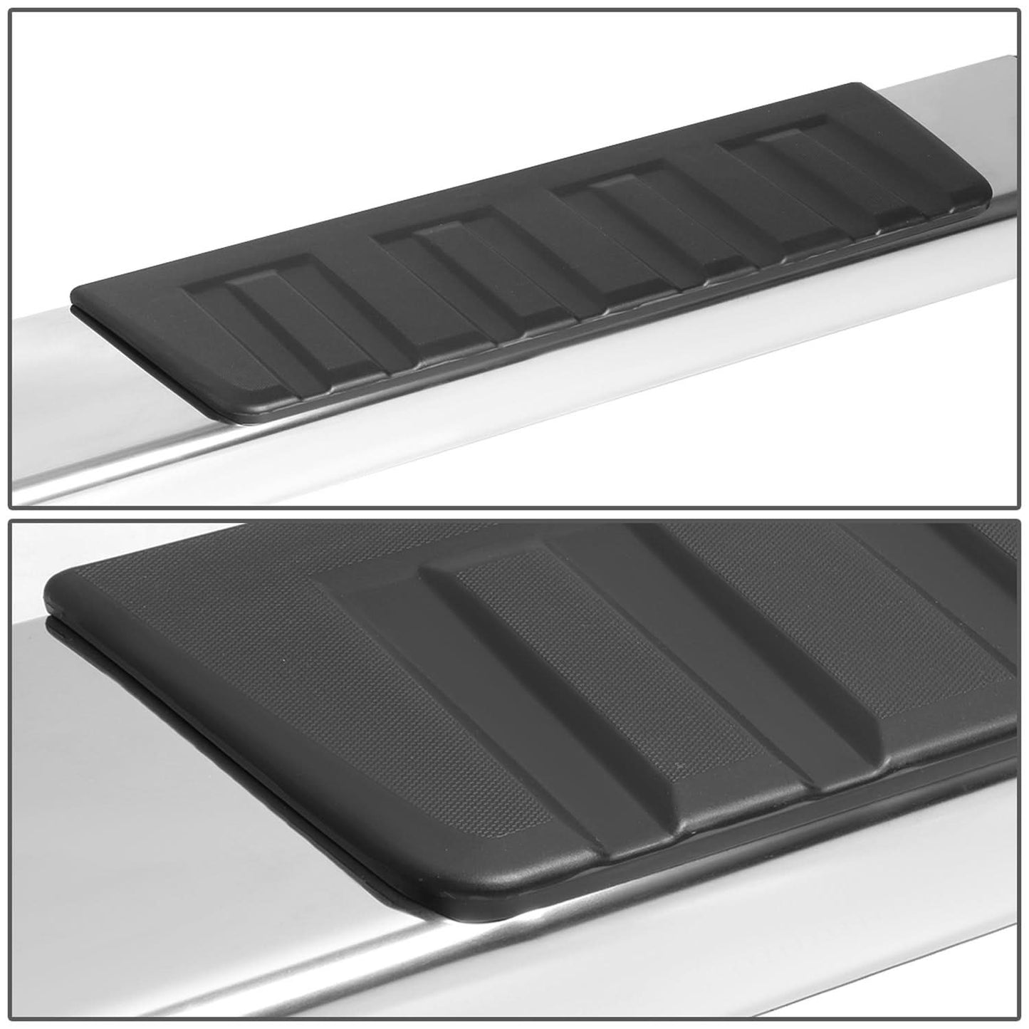 07-21 Toyota Tundra Crew Max 6 Inch Flat Board Nerf Bars Chrome/Black