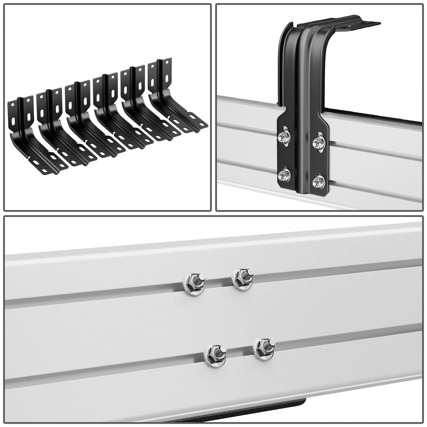 99-16 Ford F-250 F-350 F-450 F-550 Super Duty 6" Flat Board Nerf Bars Chrome
