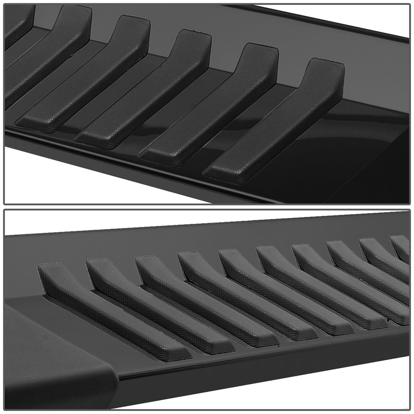2004-2014 Ford F-150 Crew Cab 6.25" Nerf Bars - Black Aluminum