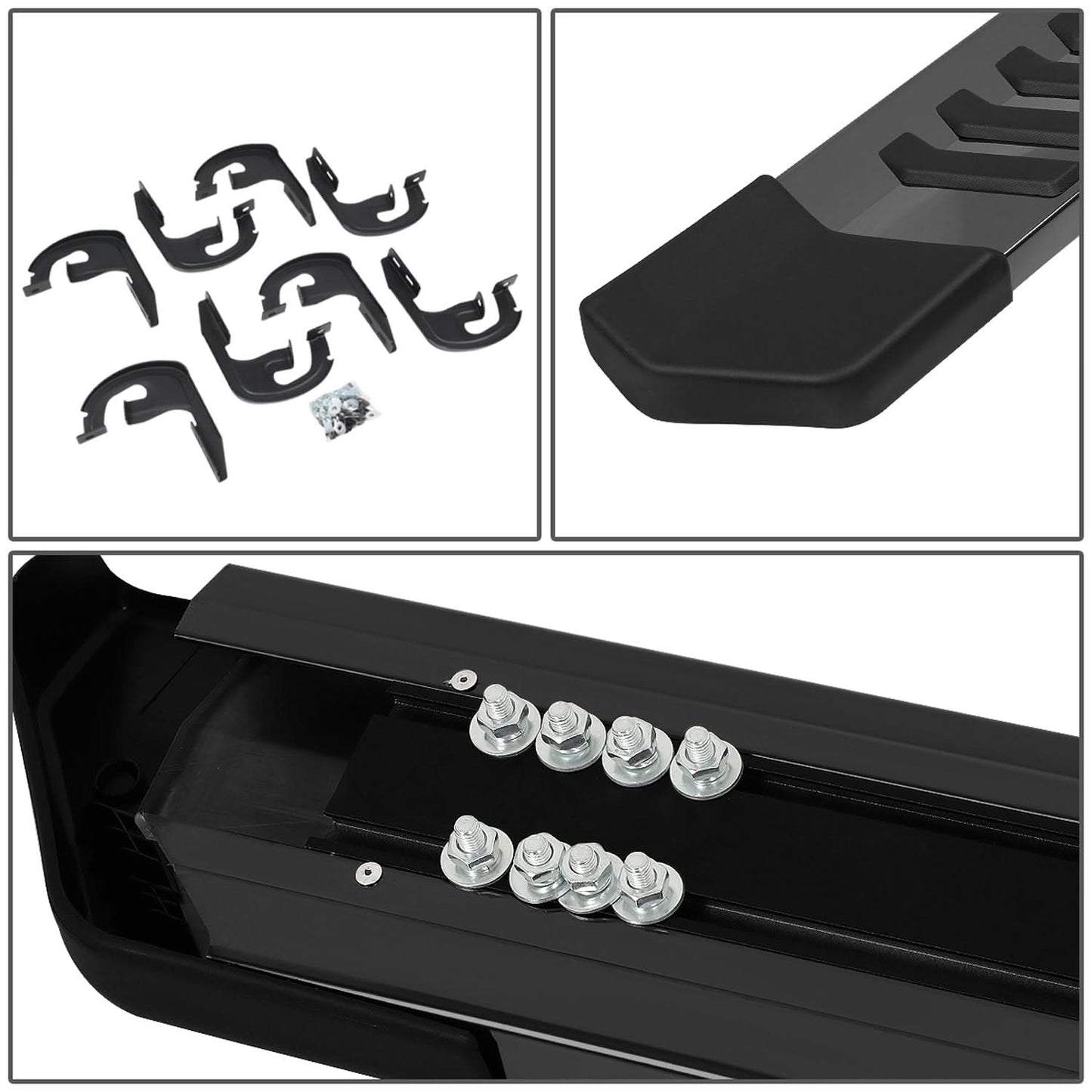 2004-2014 Ford F-150 Crew Cab 6 Inch Nerf Bars - Black