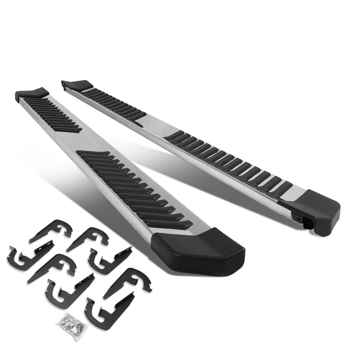 2004-2014 Ford F-150 Crew Cab 6" Nerf Bars - Silver