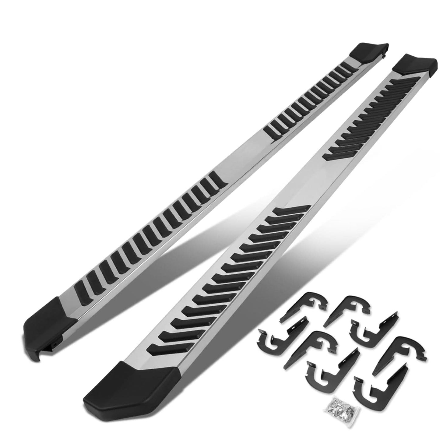 2004-2014 Ford F-150 Crew Cab 6" Nerf Bars - Silver
