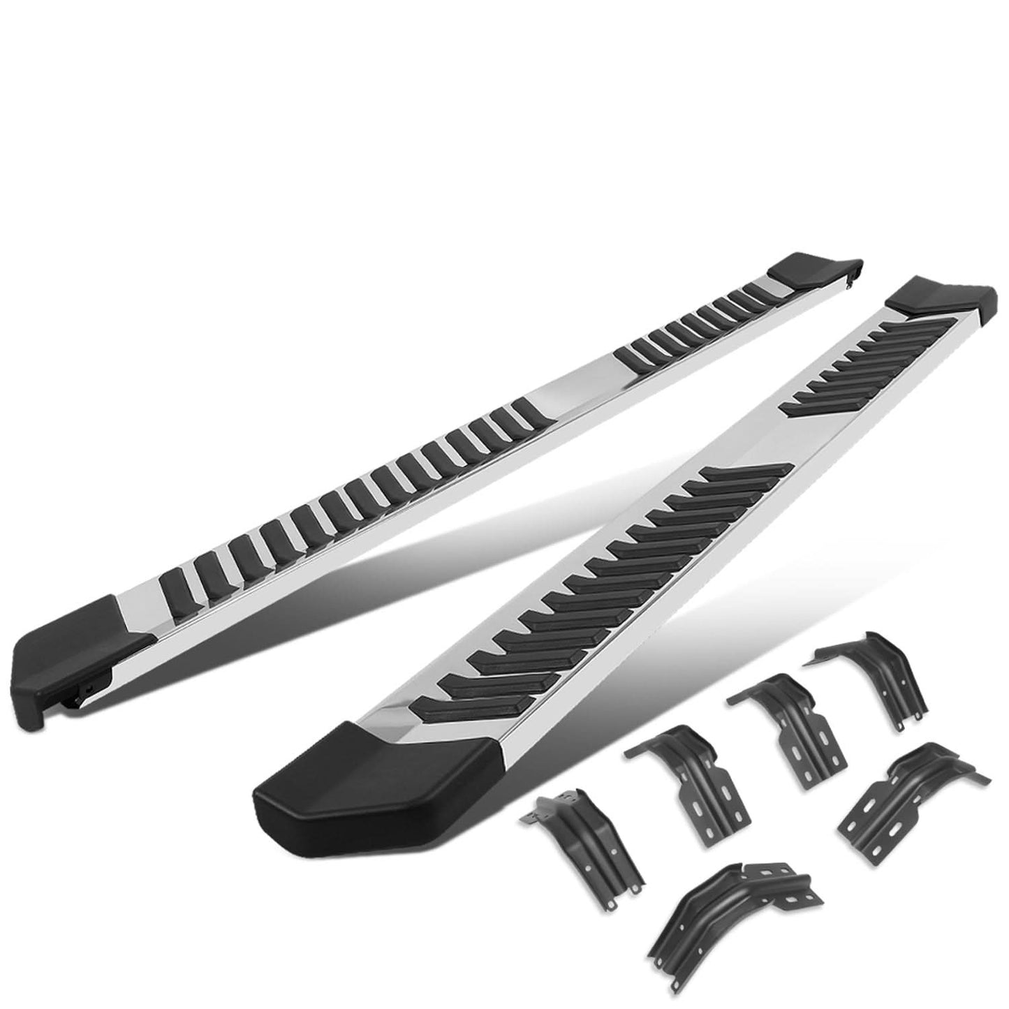 1999-2016 Ford F-250 F-350 F-450 F-550 Super Duty 6" Nerf Bars Silver