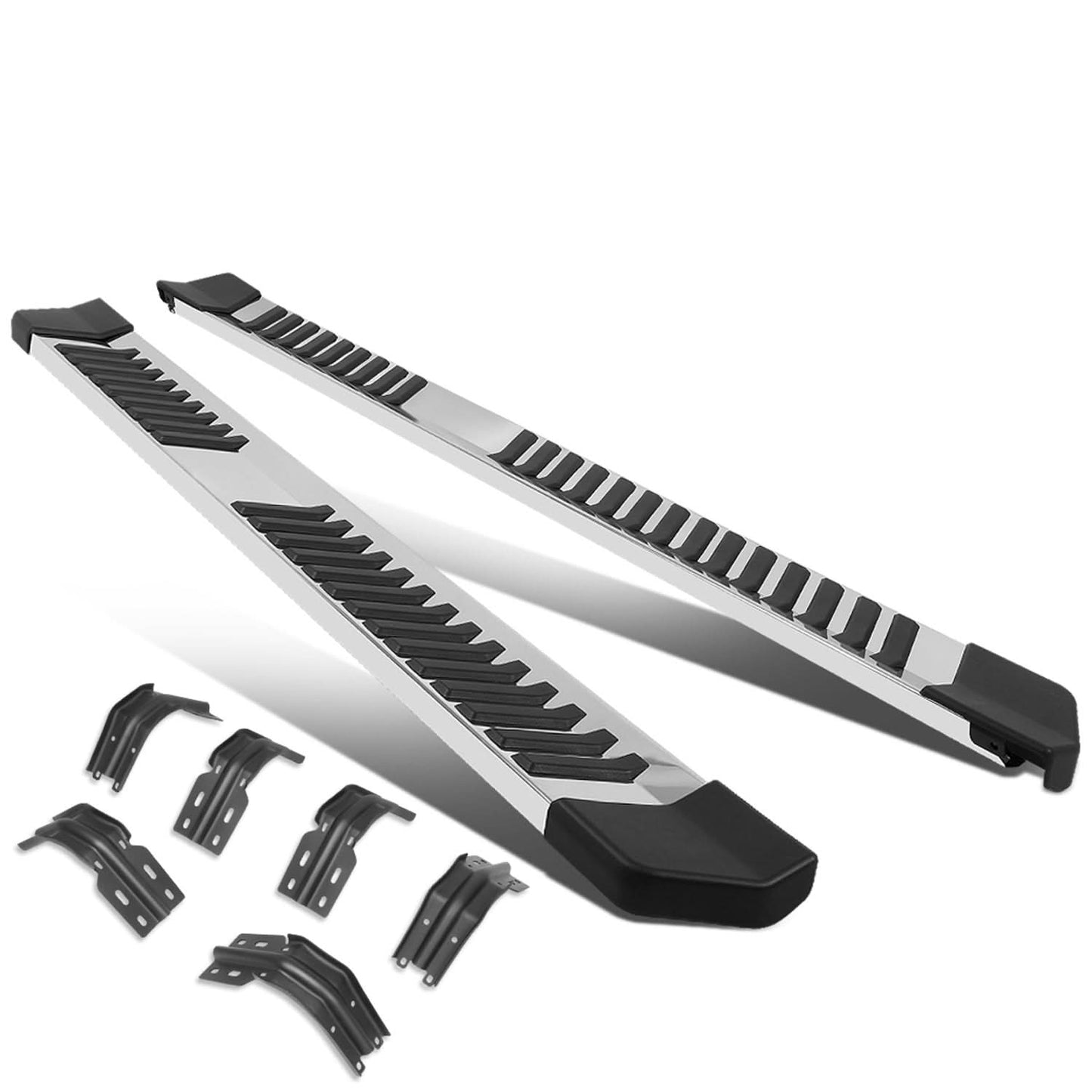 1999-2016 Ford F-250 F-350 F-450 F-550 Super Duty 6" Nerf Bars Silver