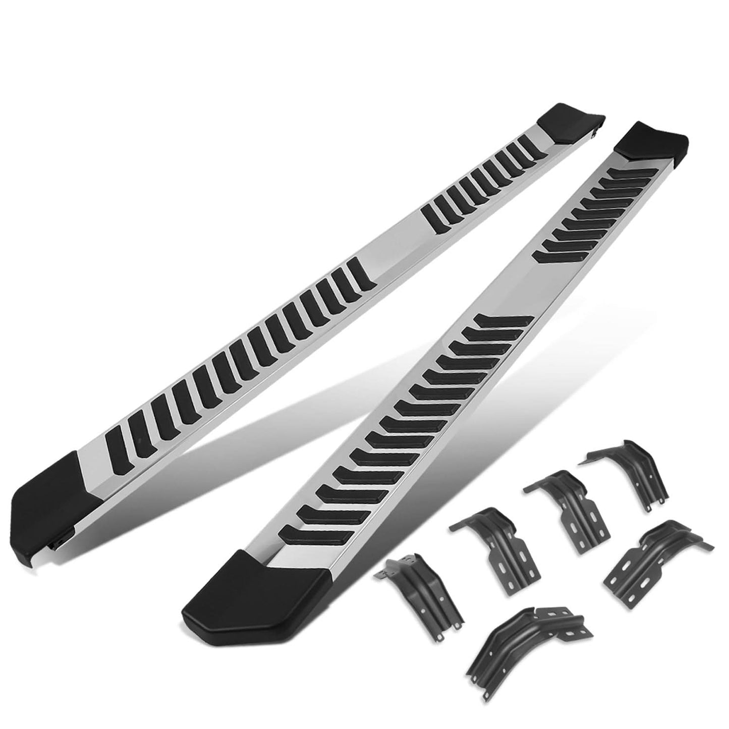 1999-2016 Ford F-250 F-350 F-450 F-550 Super Duty 6" Nerf Bars Silver