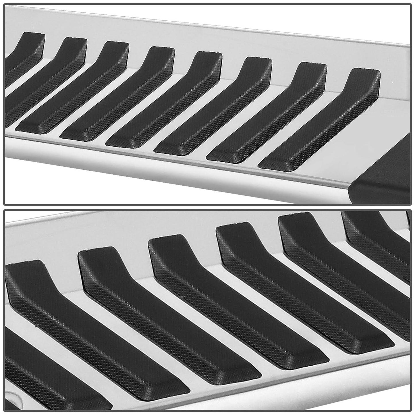 1999-2016 Ford F-250 F-350 F-450 F-550 Super Duty 6" Nerf Bars Silver
