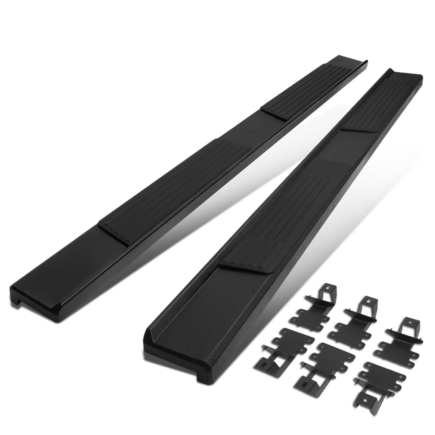 2018-2019 Jeep Wrangler 4-Door 6.25" Nerf Bar Step Bar - Black