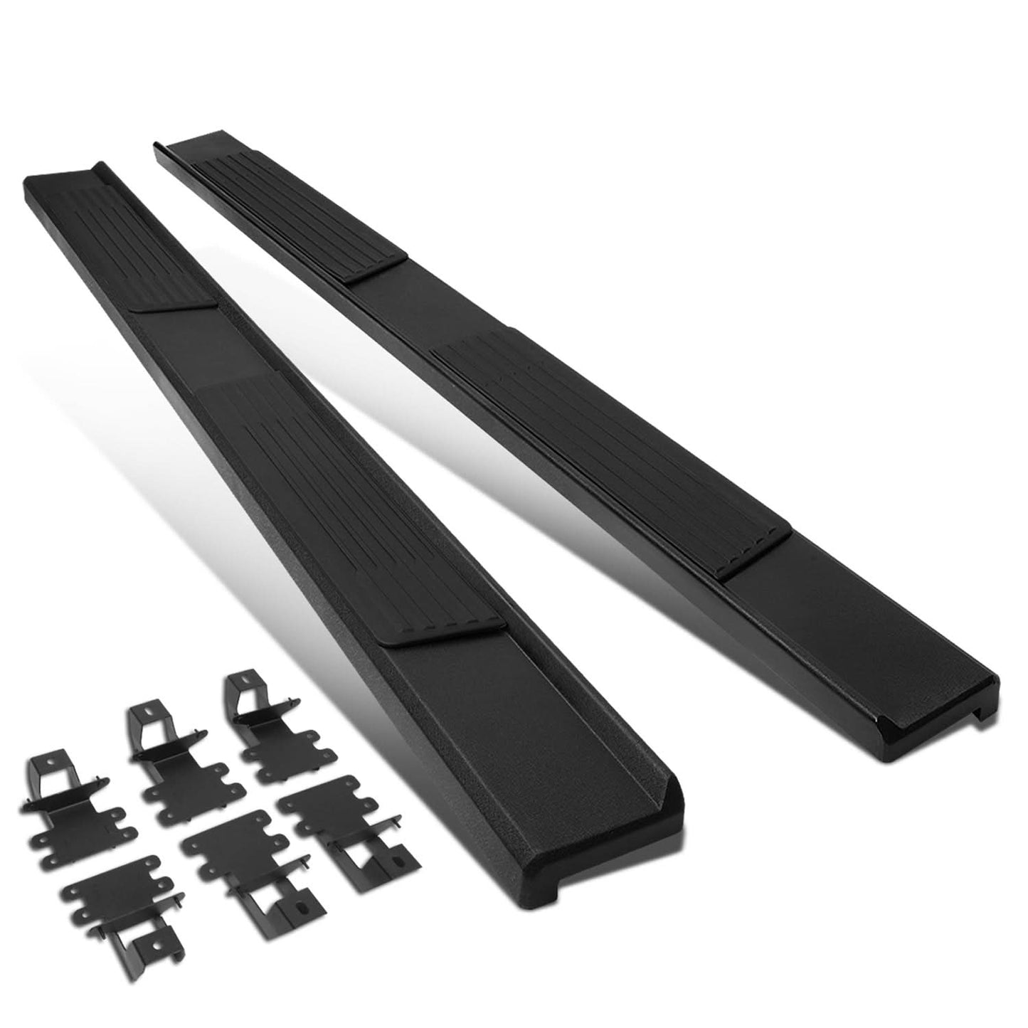 2018-2019 Jeep Wrangler 4-Door 6.25" Nerf Bar Step Bar - Black