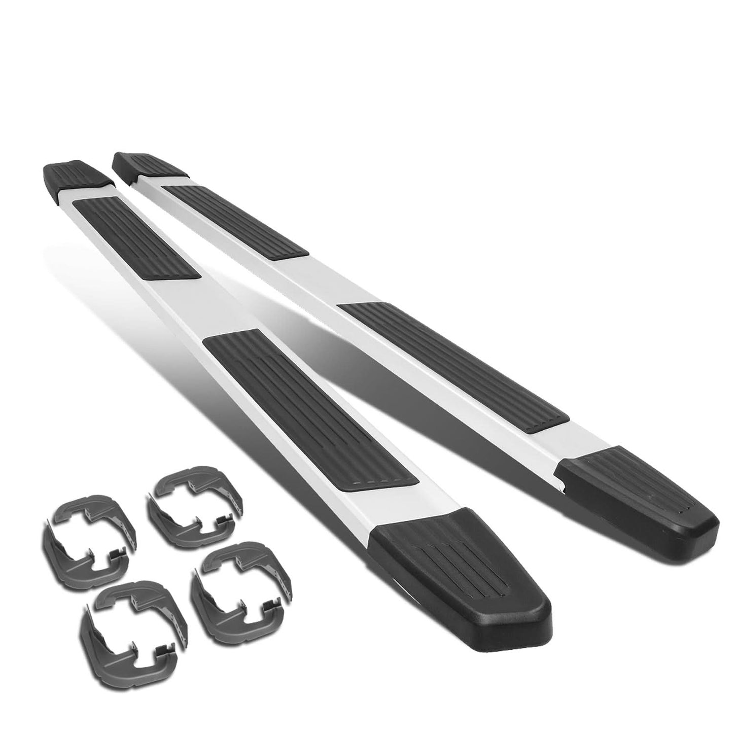2019-2020 Chevrolet Silverado GMC Sierra 6" Aluminum Step Bars Chrome