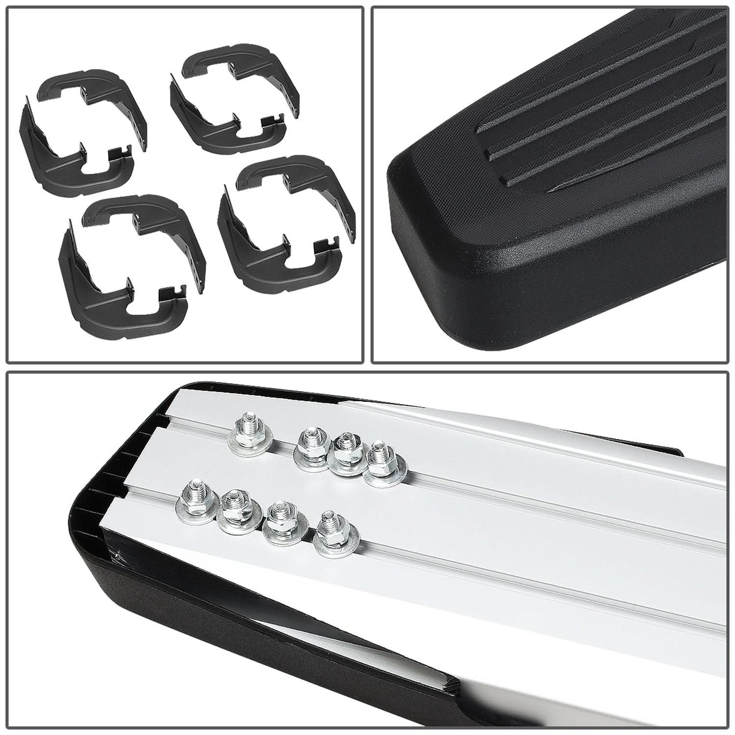 2019-2020 Chevrolet Silverado GMC Sierra 6" Aluminum Step Bars Chrome