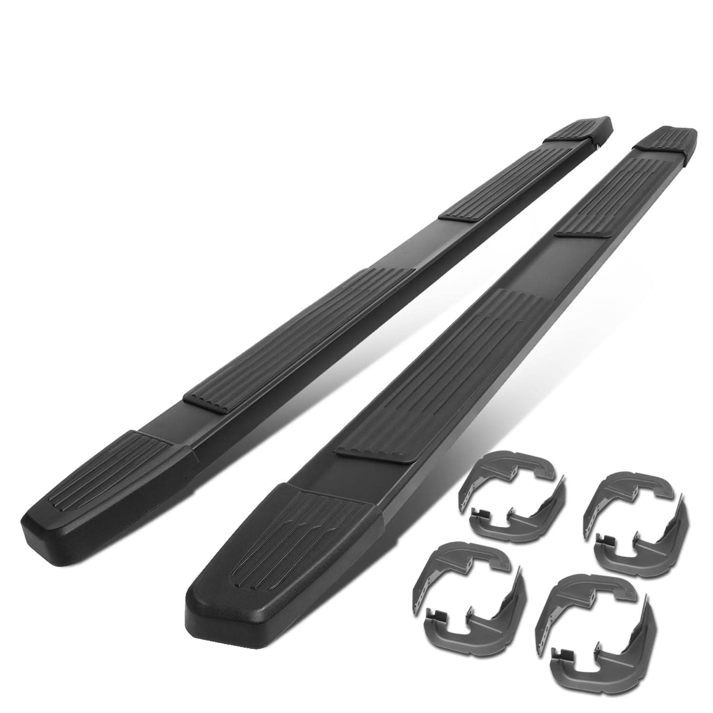 2019-2020 Chevrolet Silverado GMC Sierra 6" Crew Cab Nerf Bars Black