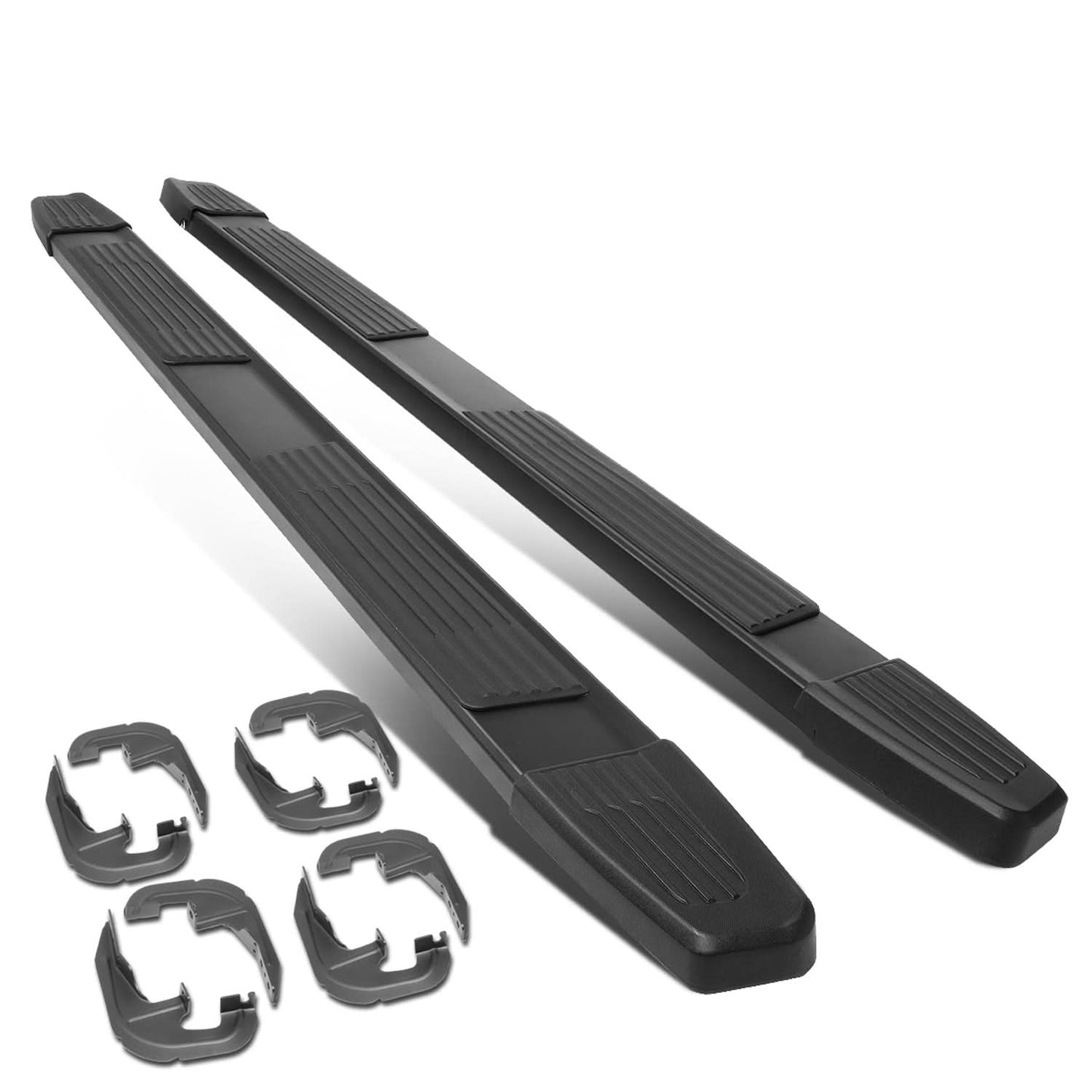 2019-2020 Chevrolet Silverado GMC Sierra 6" Crew Cab Nerf Bars Black