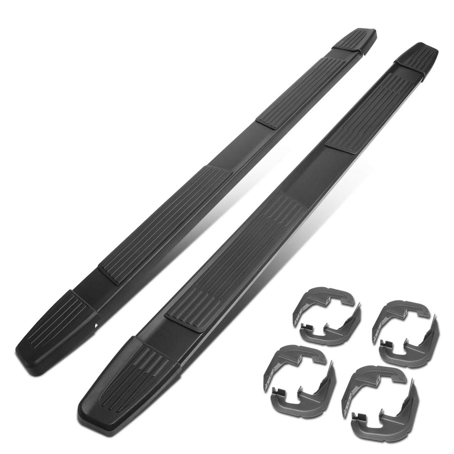 2019-2020 Chevrolet Silverado GMC Sierra 6" Crew Cab Nerf Bars Black