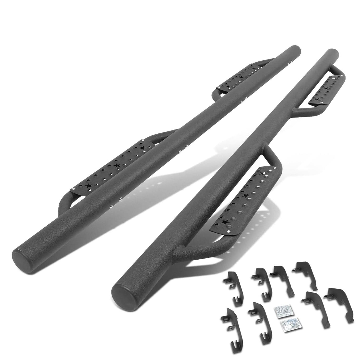 07-19 Chevrolet Silverado GMC Sierra Step Down Nerf Bars Crew Cab