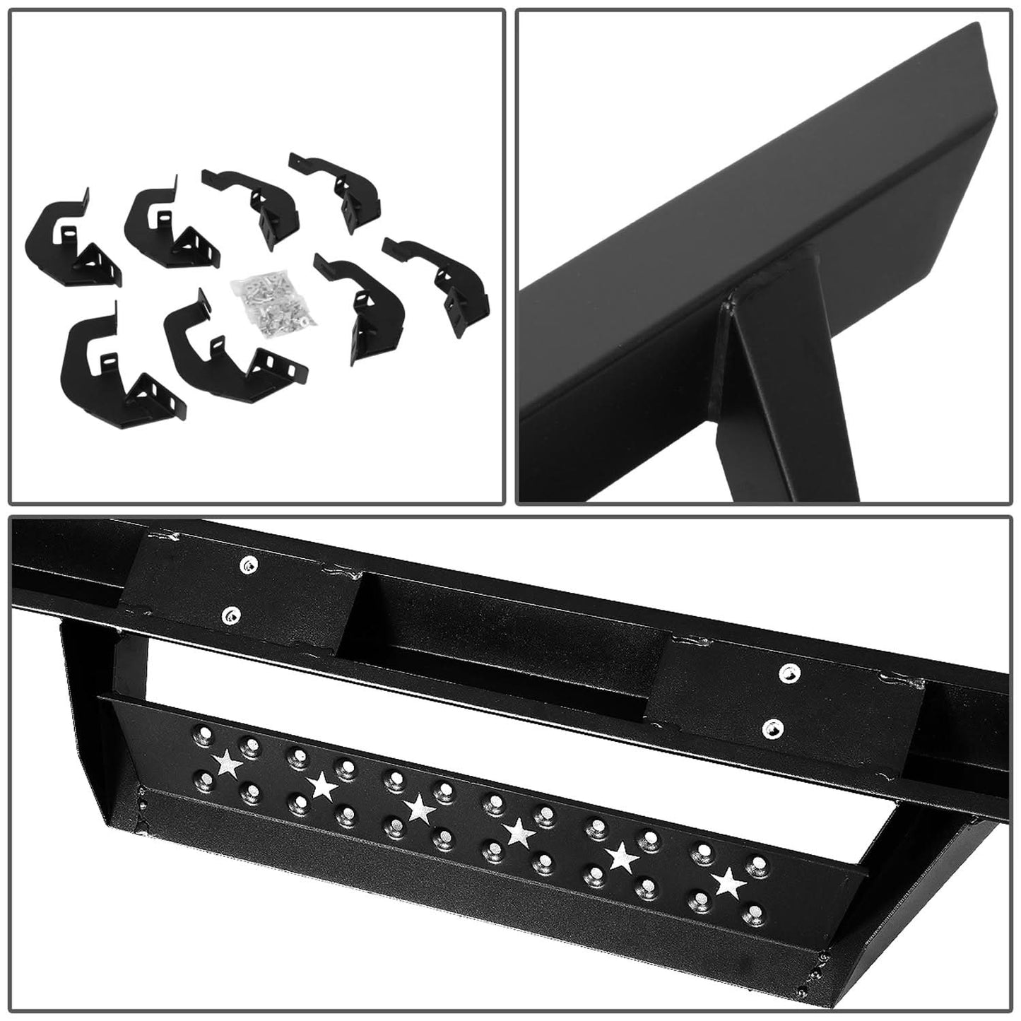 07-19 Chevy Silverado GMC Sierra Drop Down Nerf Bars - Black