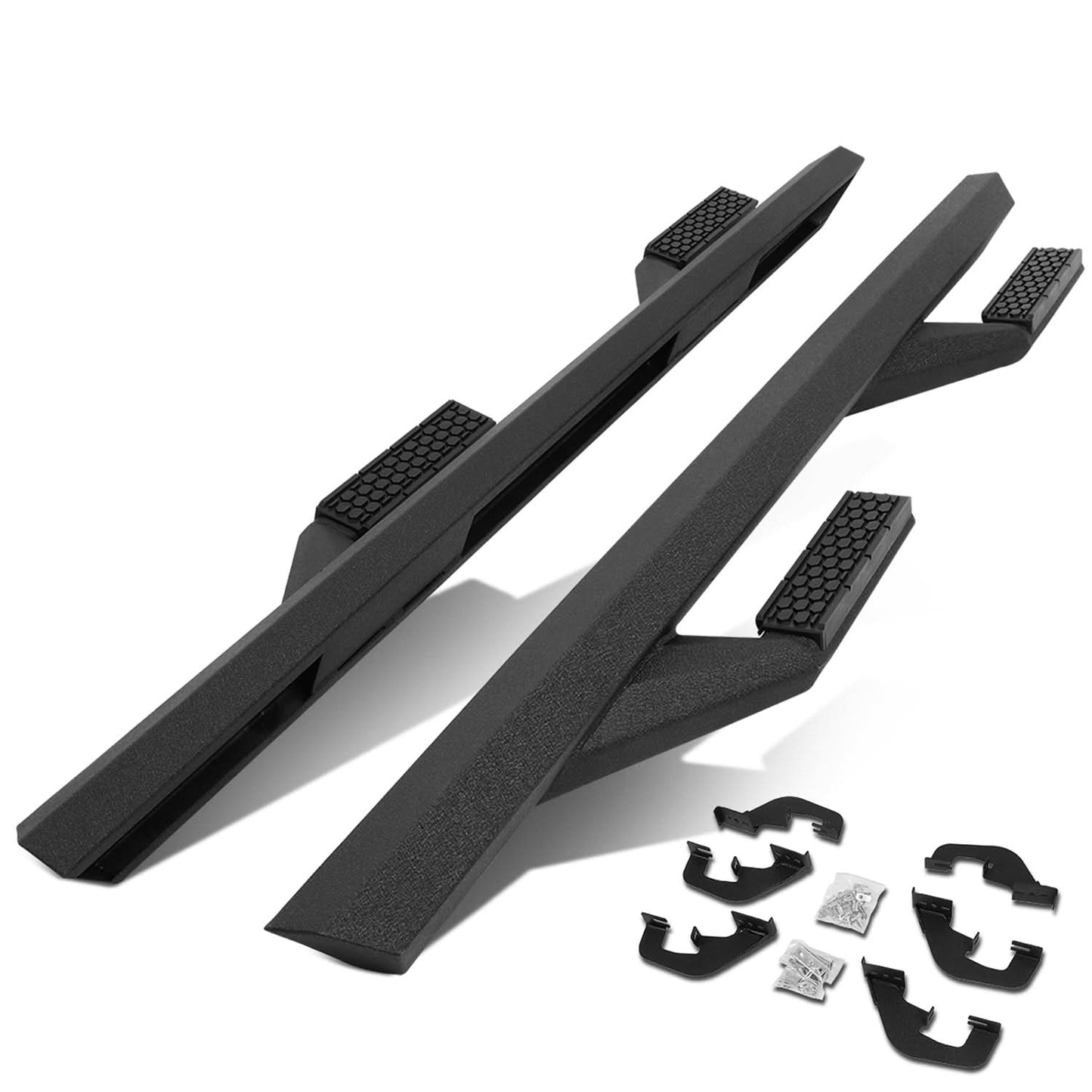 07-19 Chevrolet Silverado GMC Sierra Side Arm Style Nerf Bar Aluminum