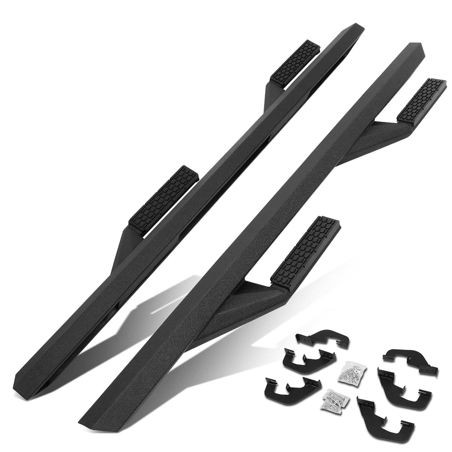 07-19 Chevrolet Silverado GMC Sierra Side Arm Style Nerf Bar Aluminum