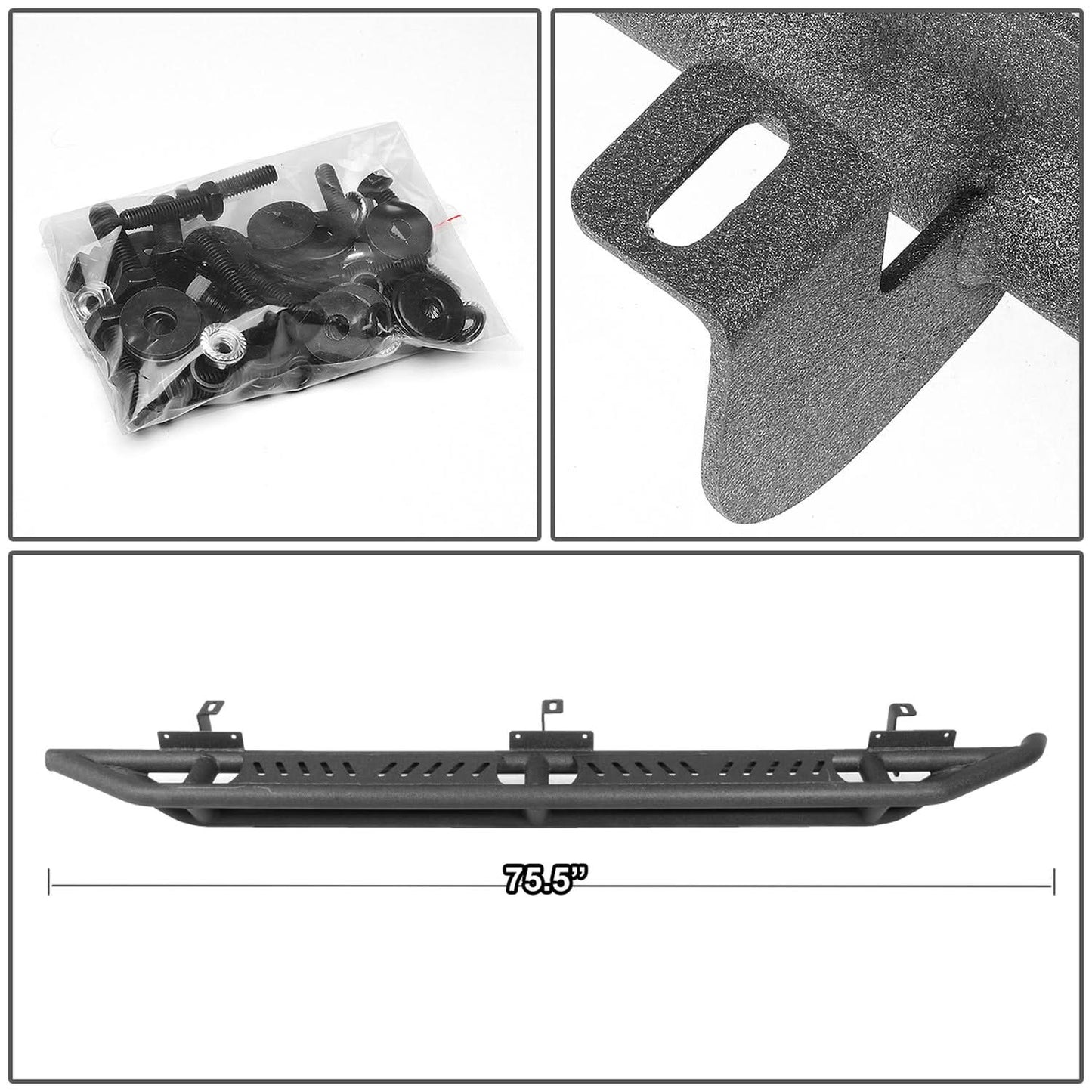 2018-2020 Jeep Wrangler JL Unlimited Girder Style Nerf Bars Steel
