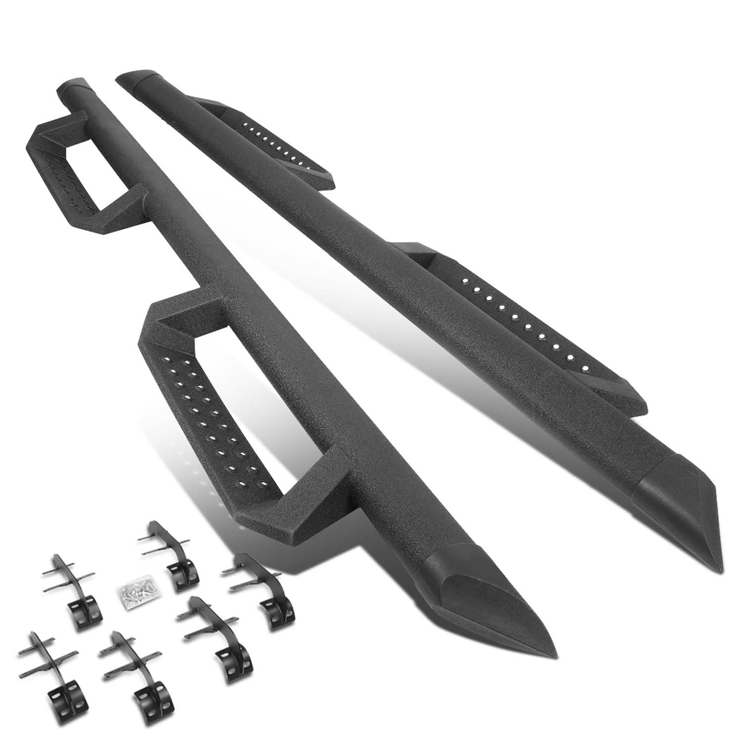 2015-2020 Ford F-150 Crew Cab 3" Step Down Nerf Bars - Black