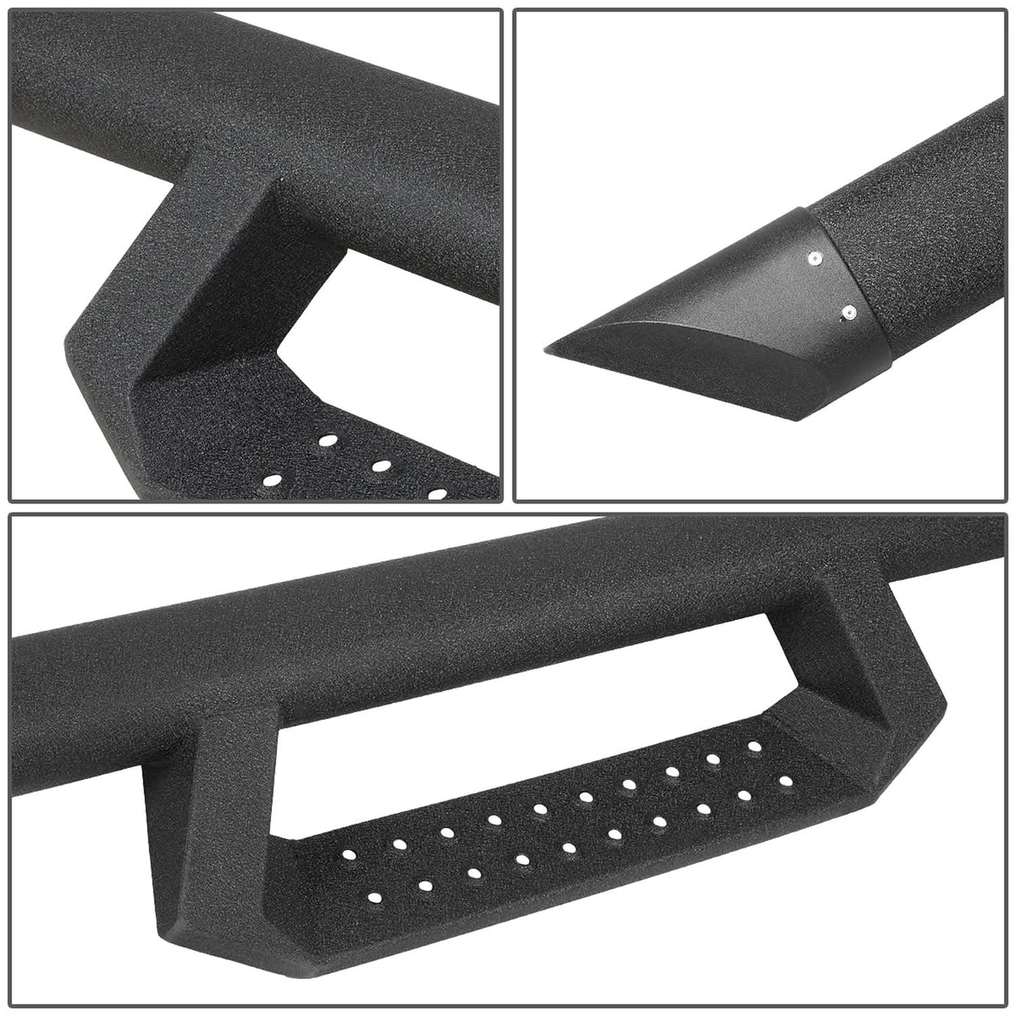 2015-2020 Ford F-150 Crew Cab 3" Step Down Nerf Bars - Black