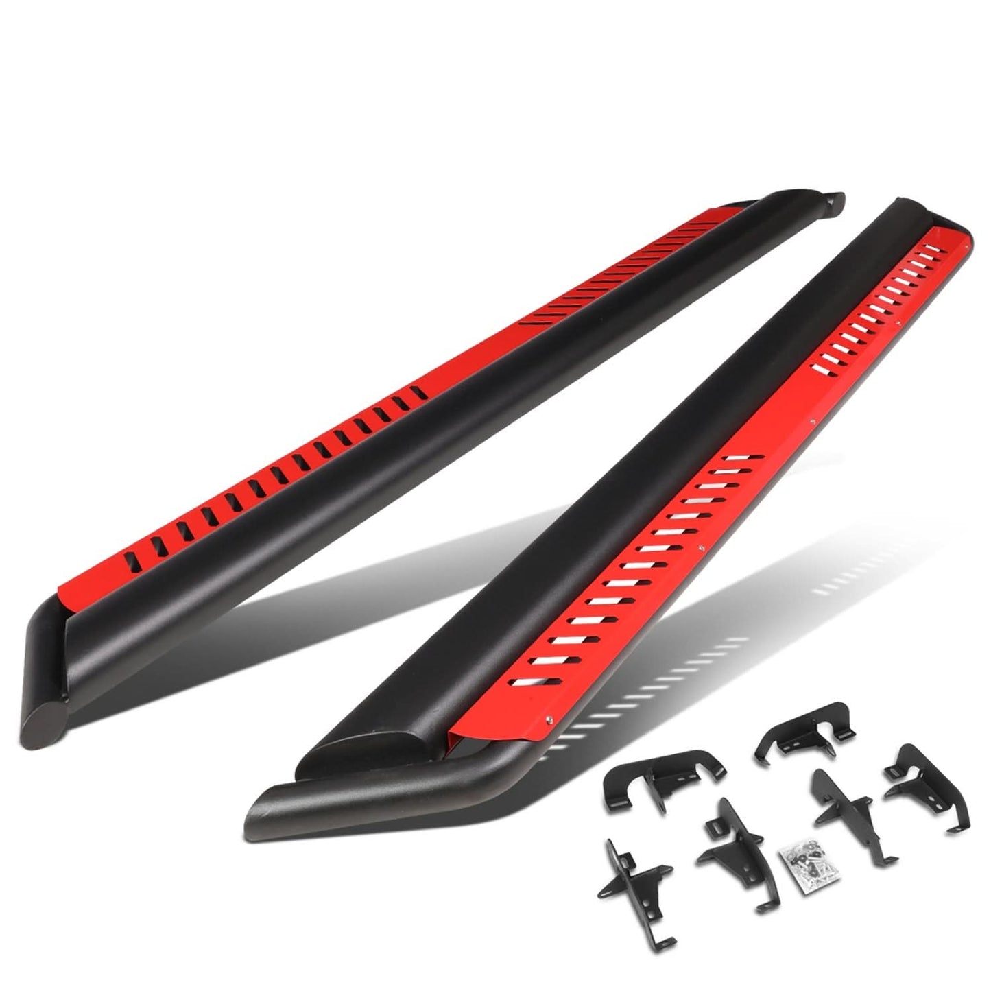 2018-2020 Jeep Wrangler JL Unlimited 4-Door Red Nerf Bar Side Steps