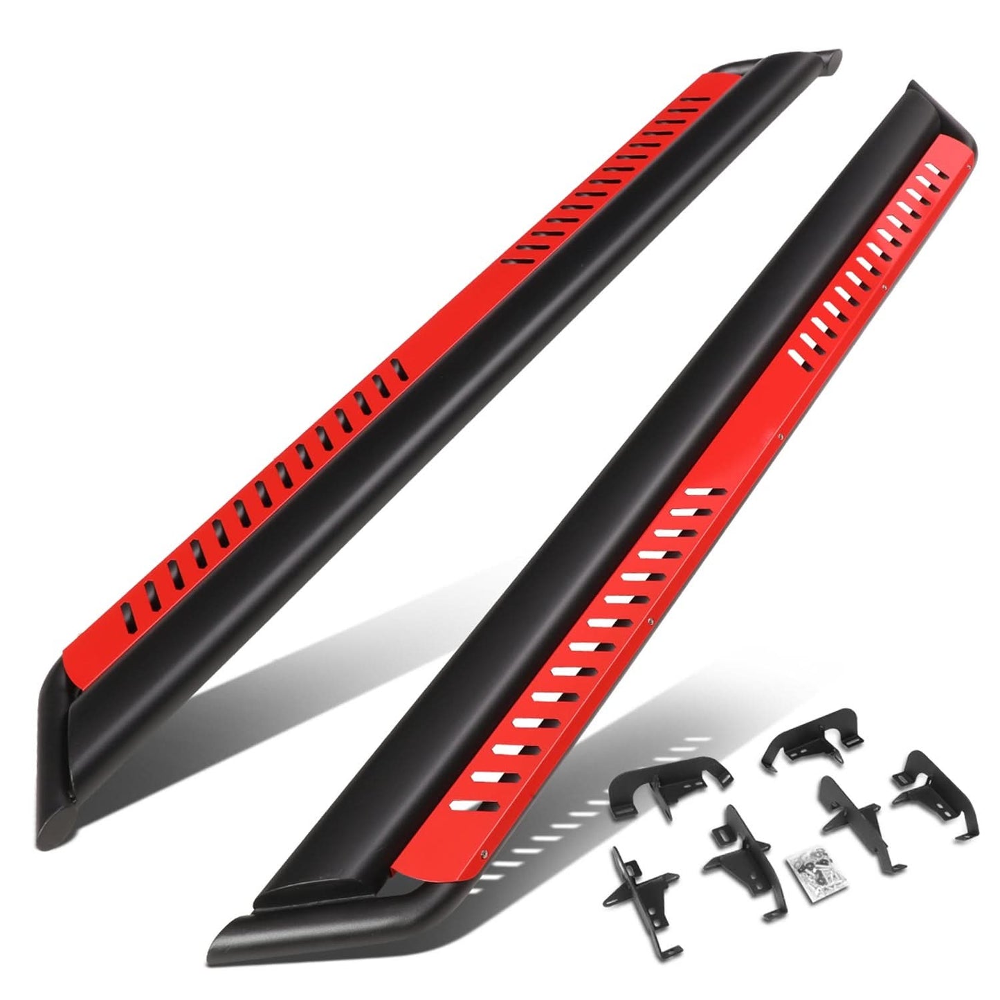 2018-2020 Jeep Wrangler JL Unlimited 4-Door Red Nerf Bar Side Steps
