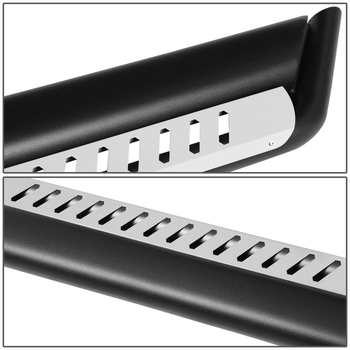 2018-2020 Jeep Wrangler JL Unlimited 4-Door Silver Nerf Bars