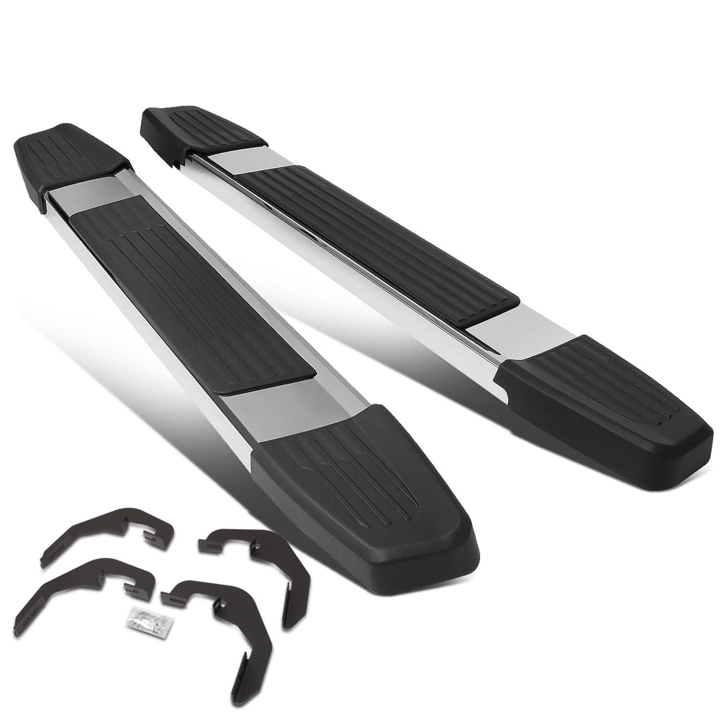 2007-2019 Chevrolet Silverado GMC Sierra 5.25" Nerf Step Bars Chrome