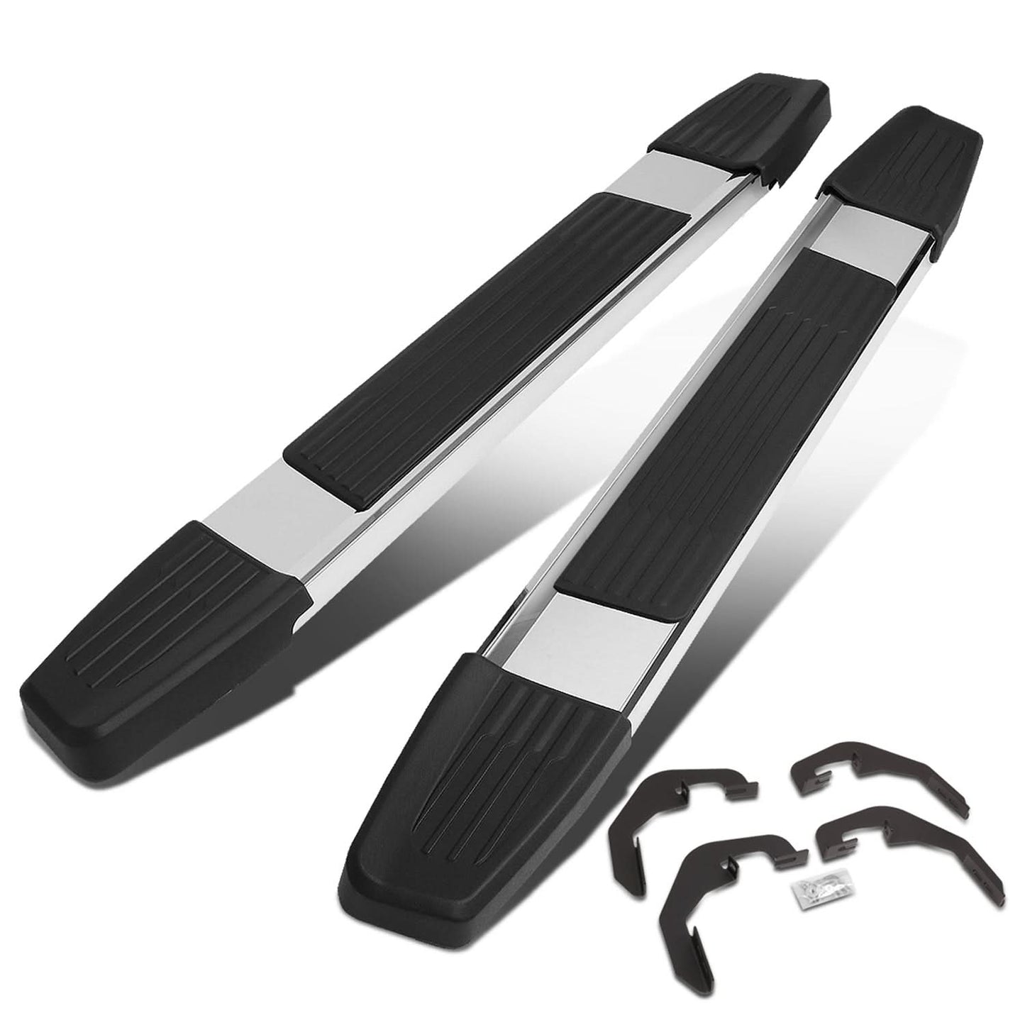 2007-2019 Chevrolet Silverado GMC Sierra 5.25" Nerf Step Bars Chrome