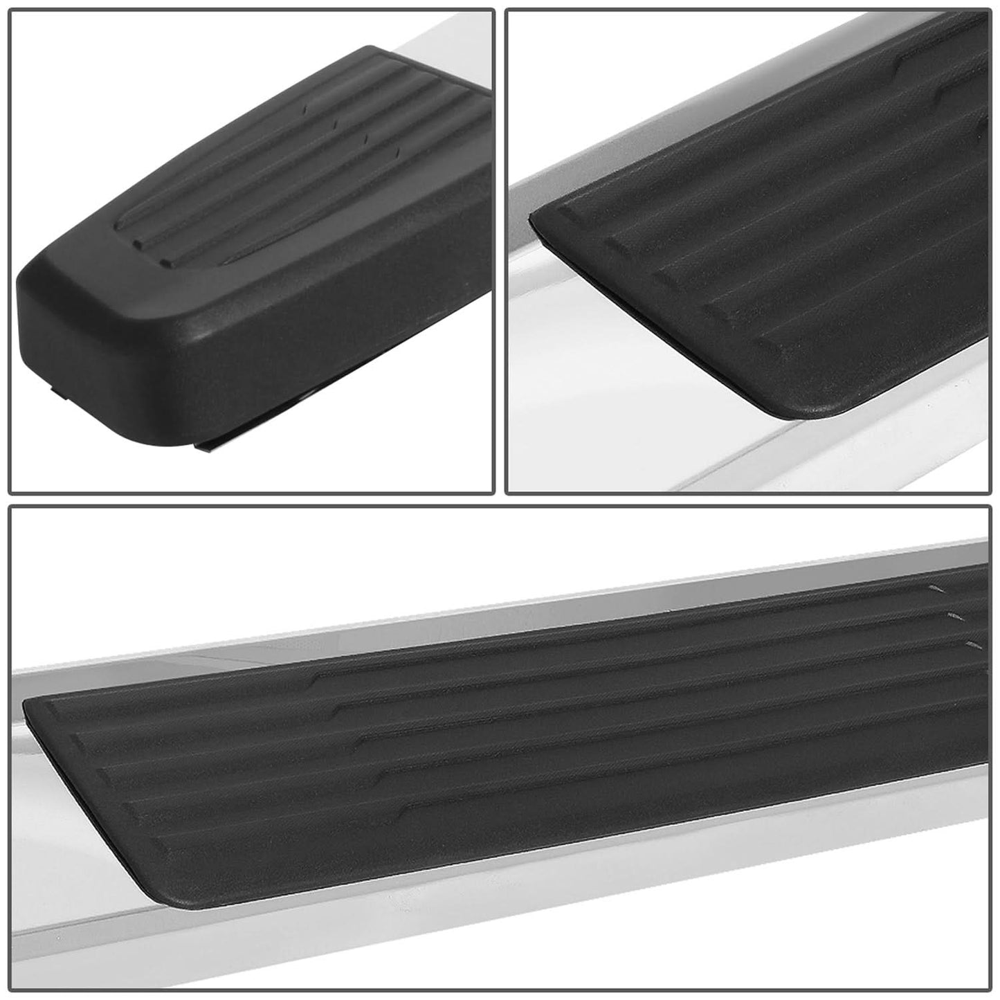 2007-2019 Chevrolet Silverado GMC Sierra 5.25" Nerf Step Bars Chrome