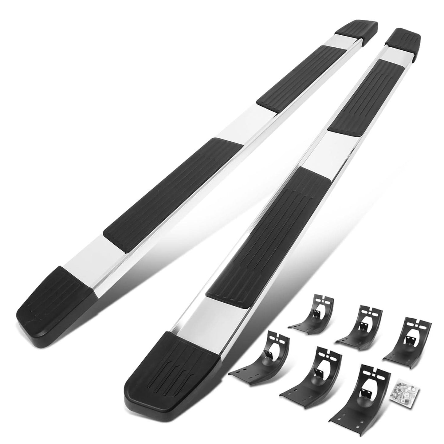 09-20 Dodge Ram 1500/2500/3500 Crew Cab 5.25" Nerf Bars Chrome/Black